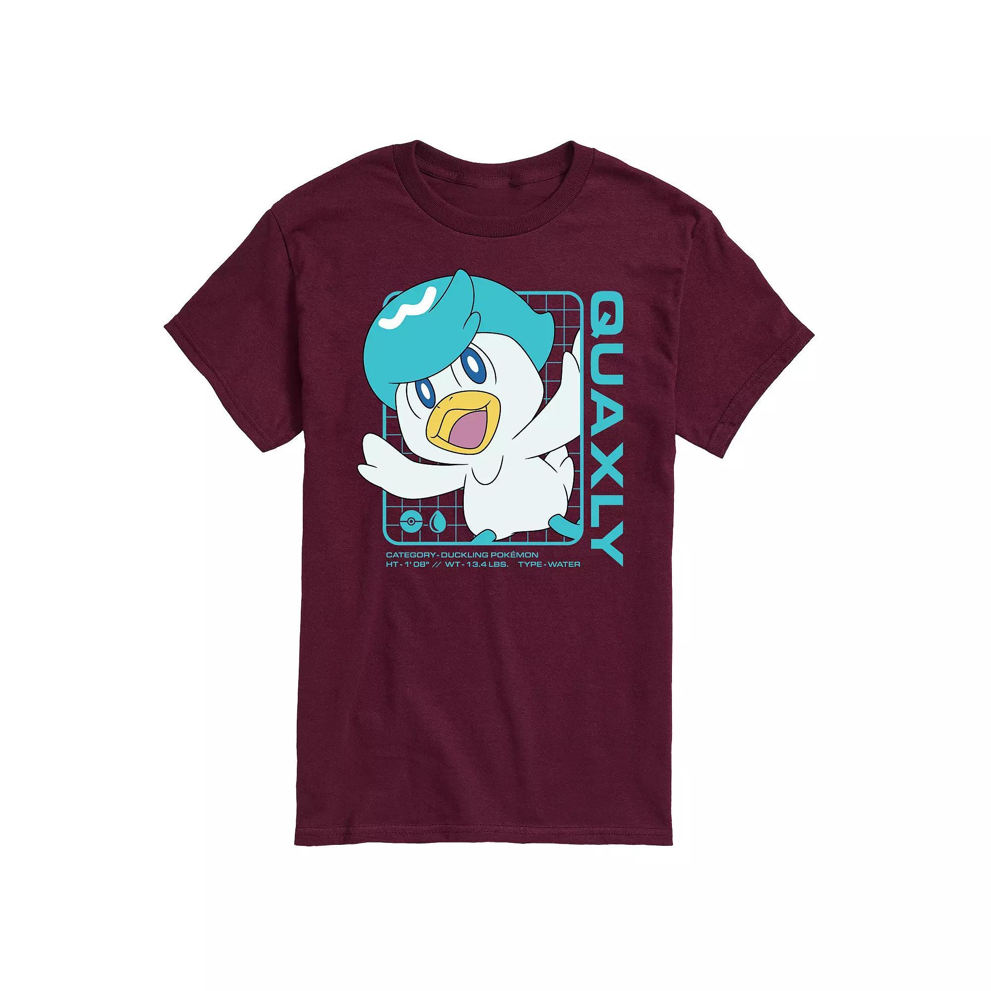 Mens Pokemon Quaxly Stats Graphic Tee Product Image