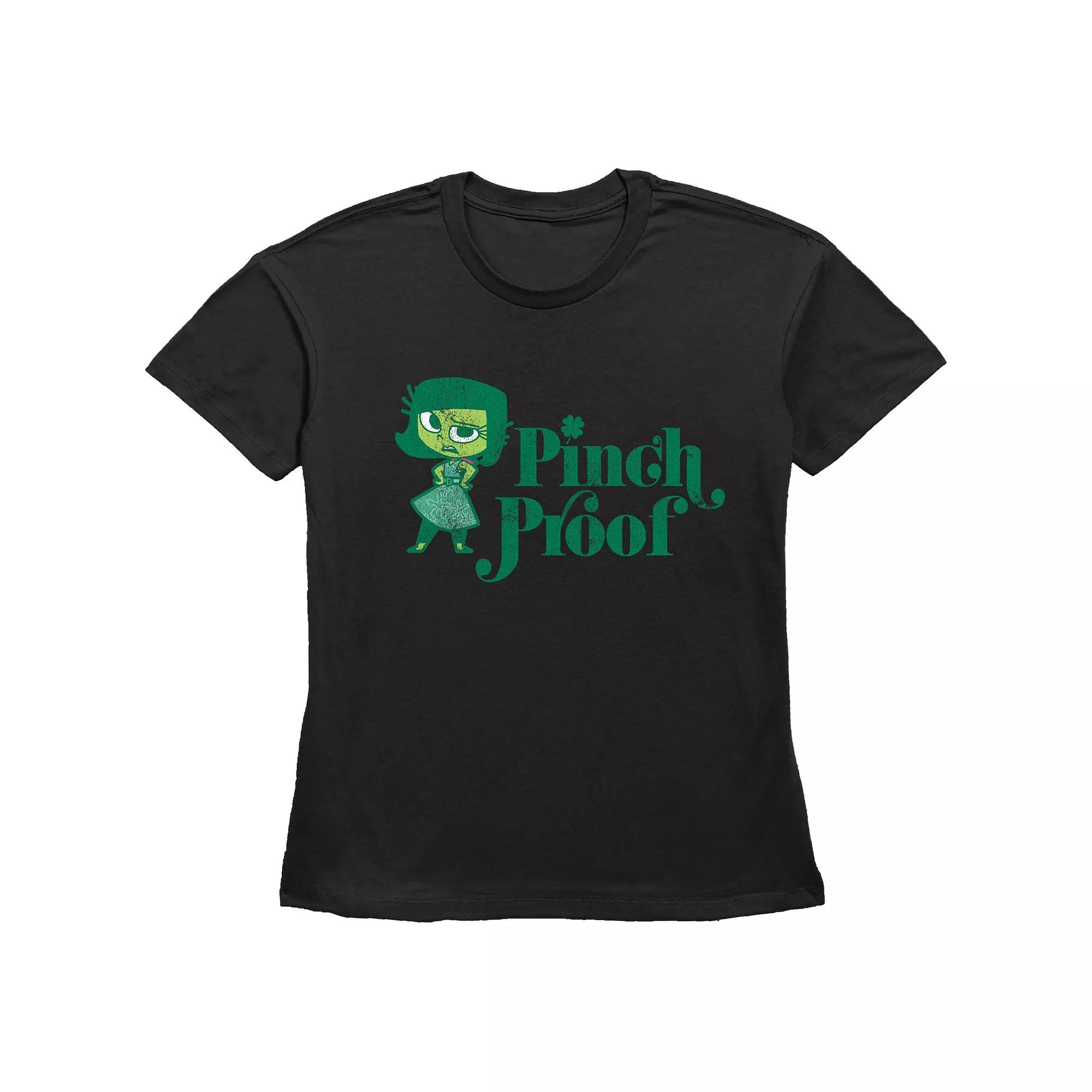 Disney's Inside Out Disgust Pinch Proof Women's Graphic Tee, Girl's, Size: XXL, Grey Gray Product Image