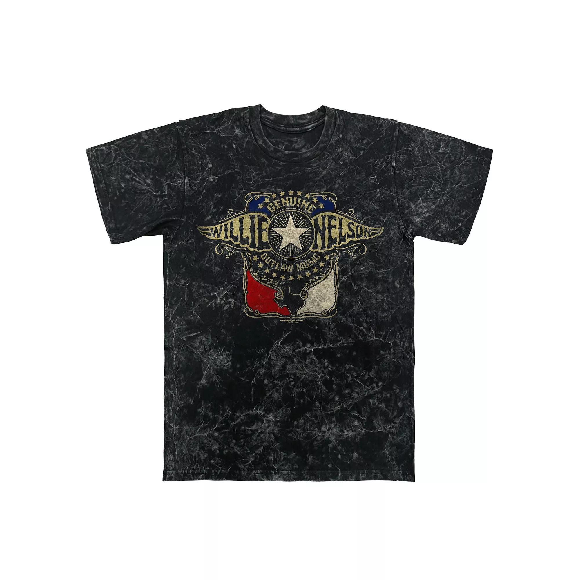 Mens Willie Nelson Outlaw Wings Graphic Tee Product Image