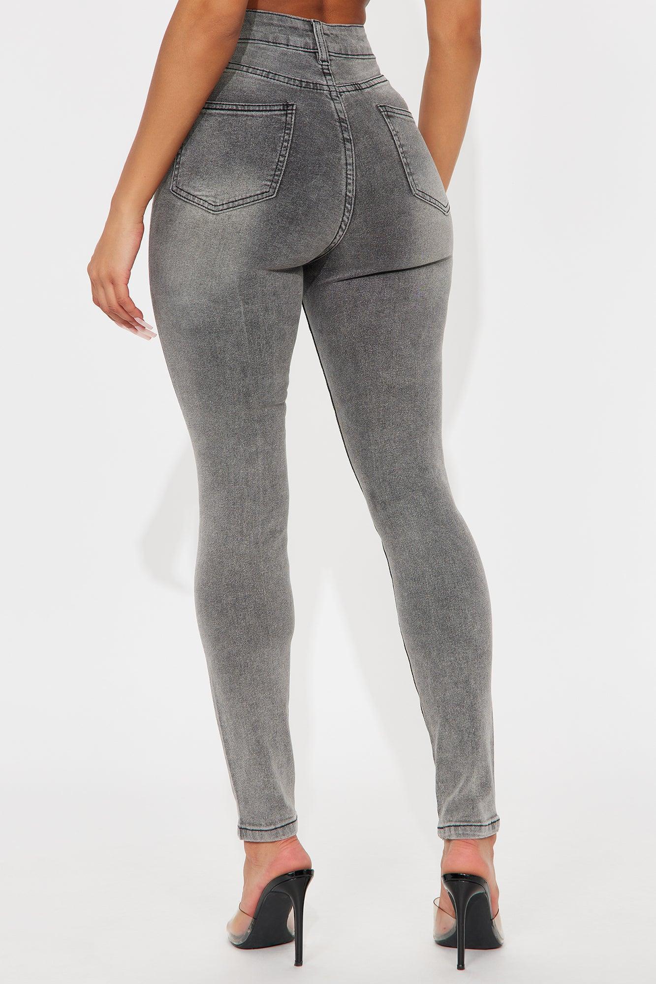 In The Black Skinny Jeans - Grey Product Image