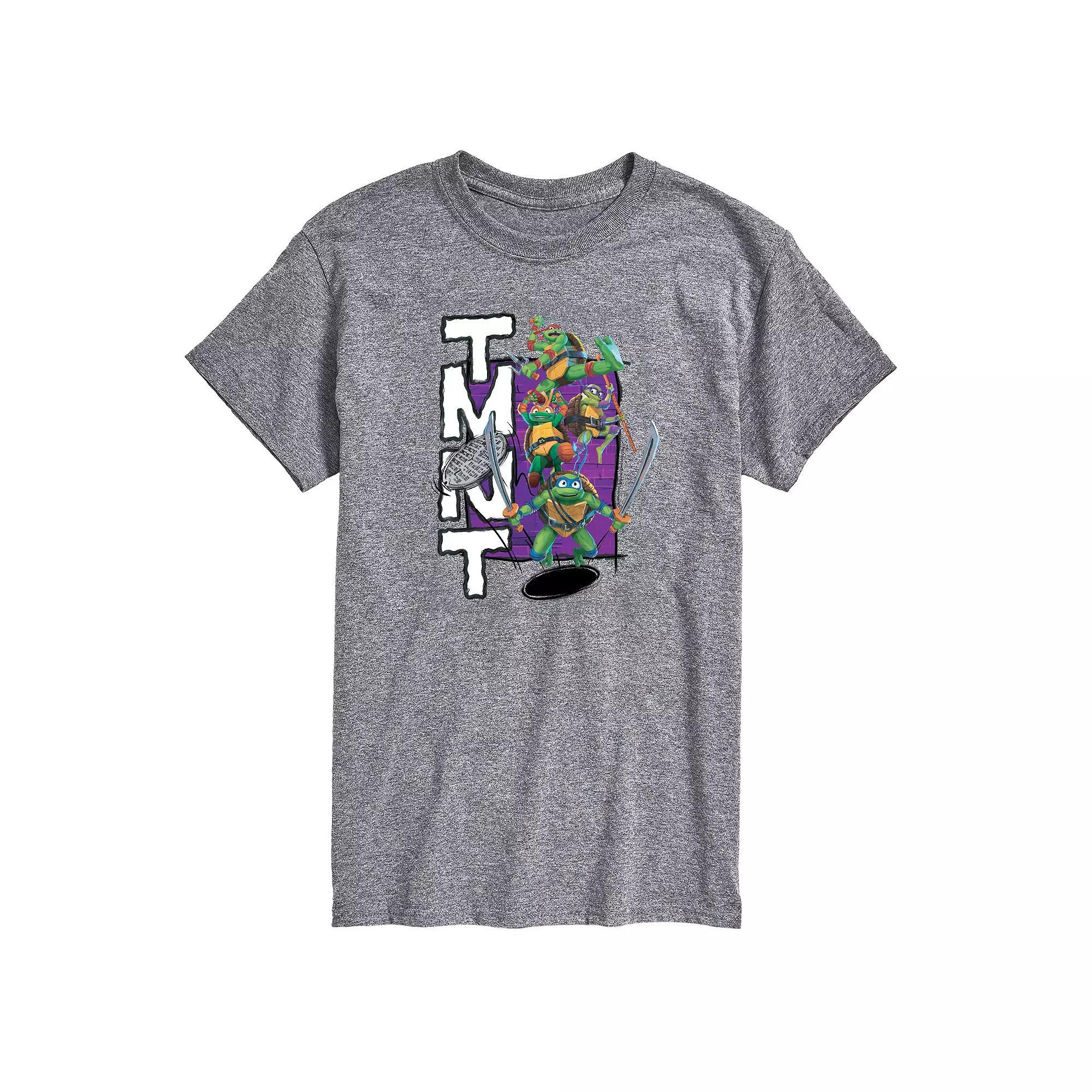 Big & Tall Nickelodeon TMNT Mutant Mayhem Group Graphic Tee, Mens Product Image