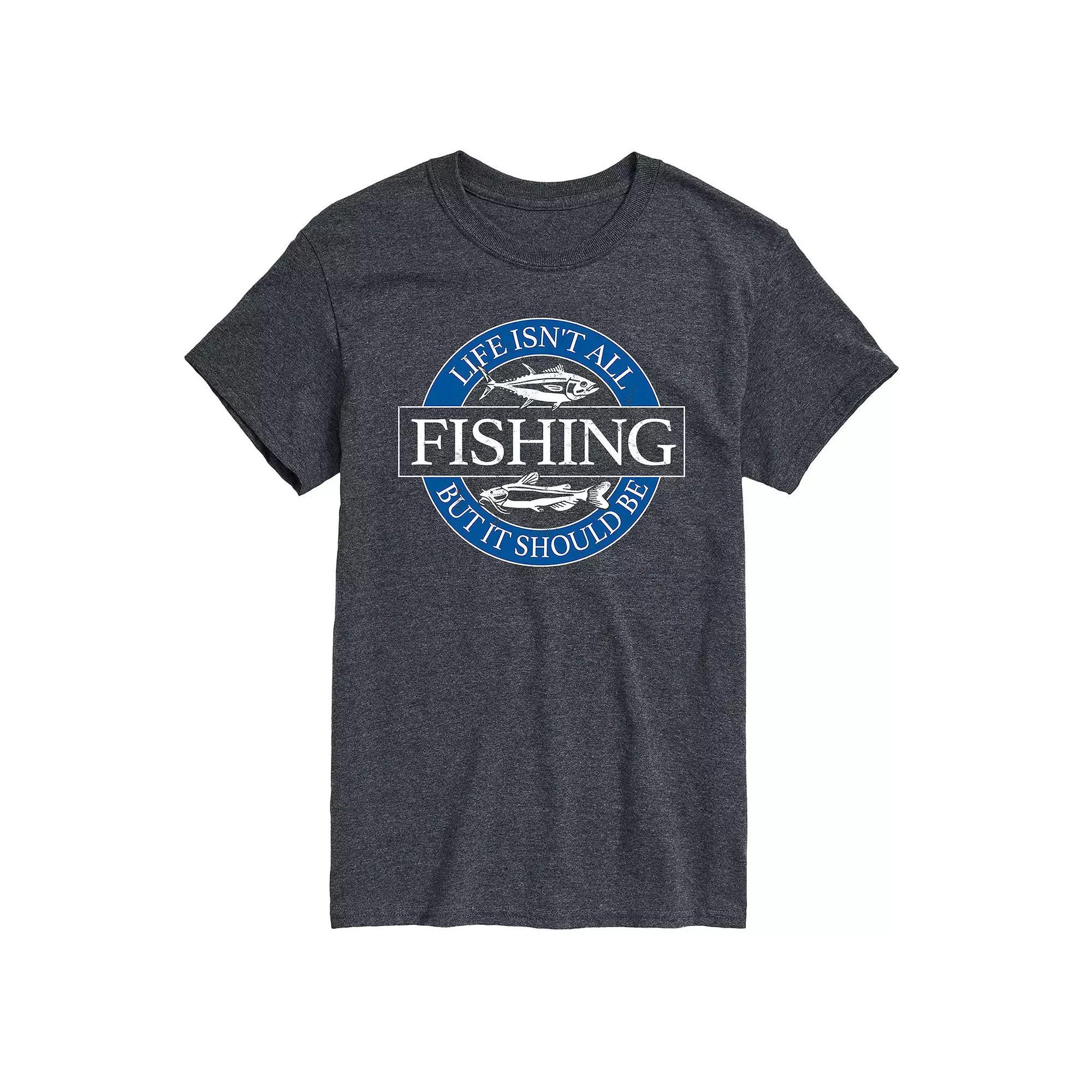 Big & Tall Life Fishing Tee, Mens Product Image