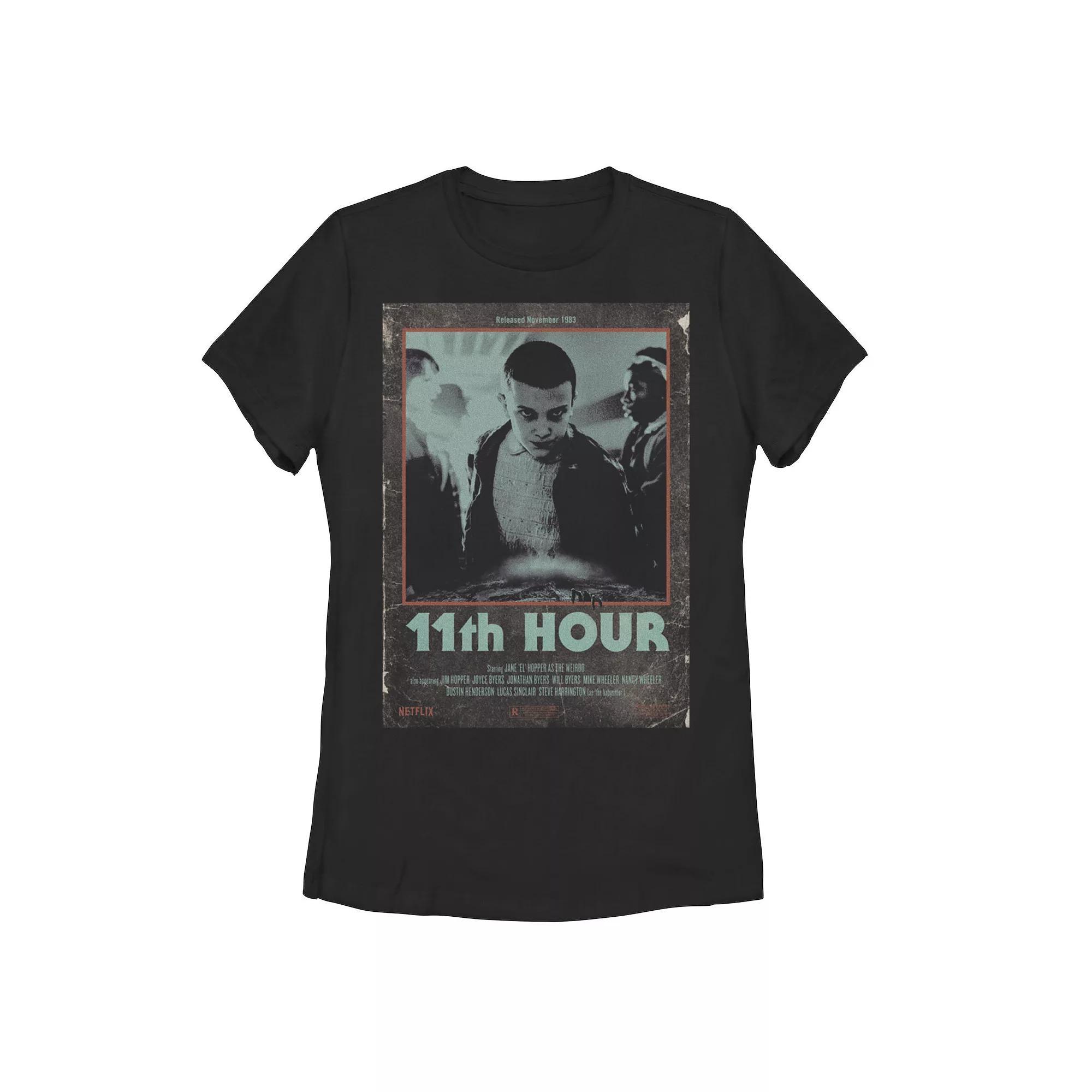 Juniors' Stranger Things Eleventh Hour 1983 Graphic Tee, Girl's, Size: XXL, Black Product Image