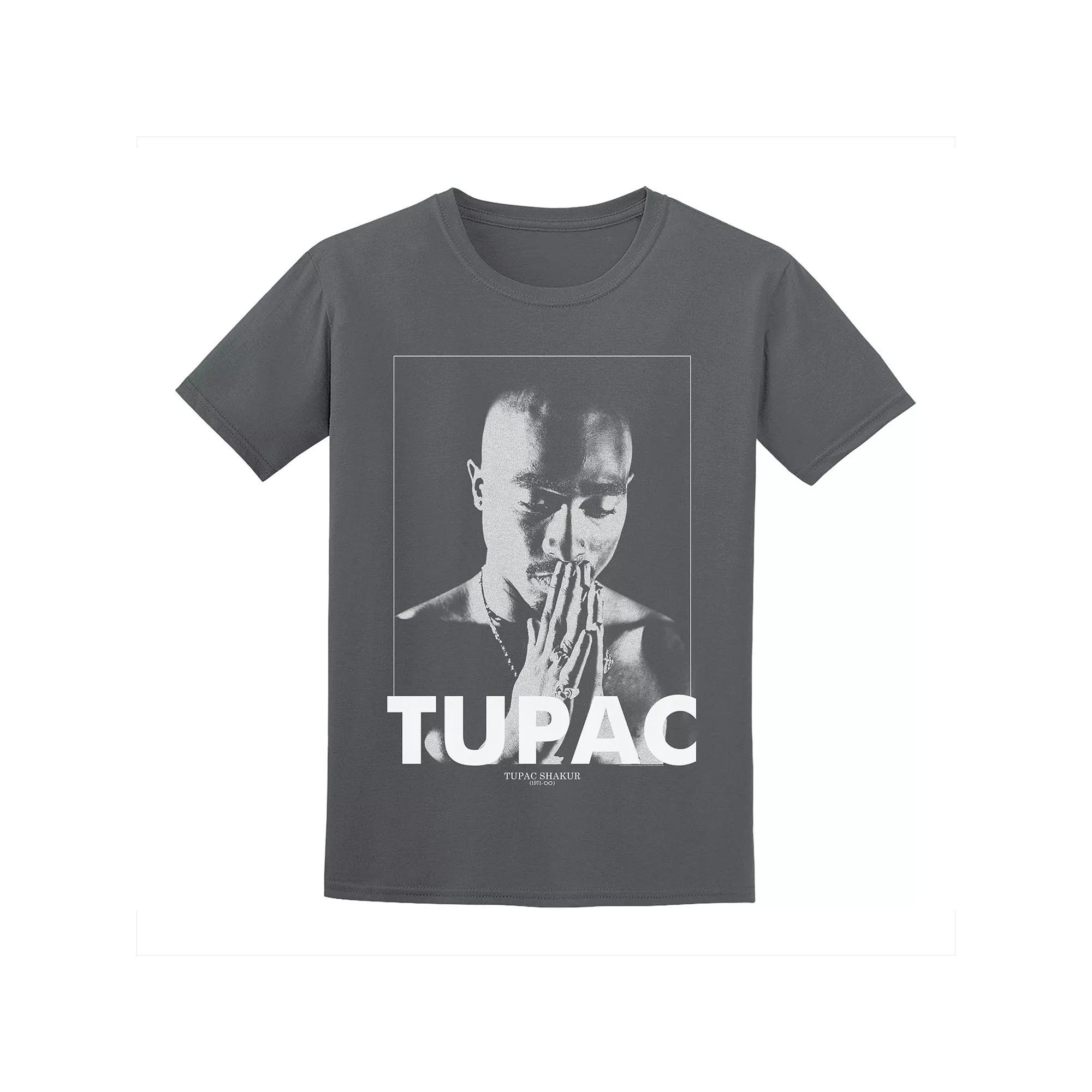 Men's Tupac Tee, Size: Small, Grey Product Image