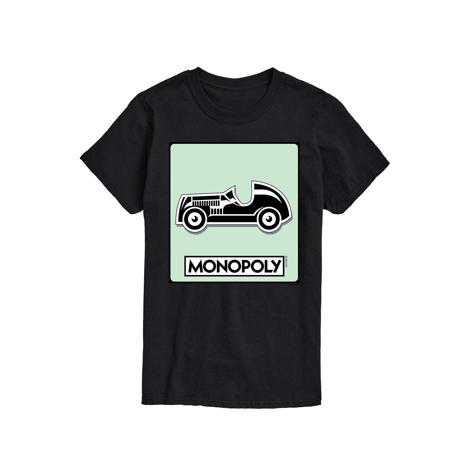 Big & Tall Monopoly Car Game Token Graphic Tee, Mens Product Image