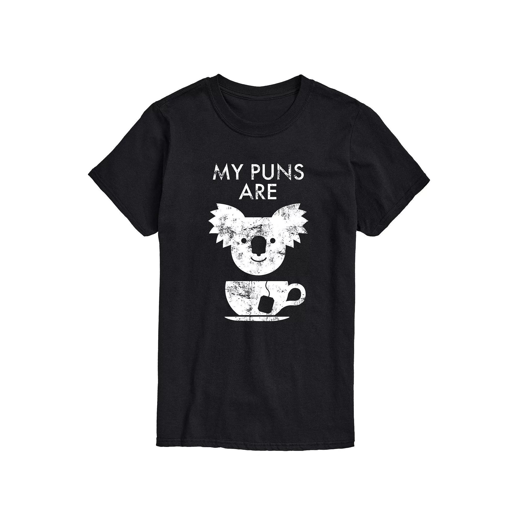 Mens My Puns Are Koala Tea Graphic Tee Product Image