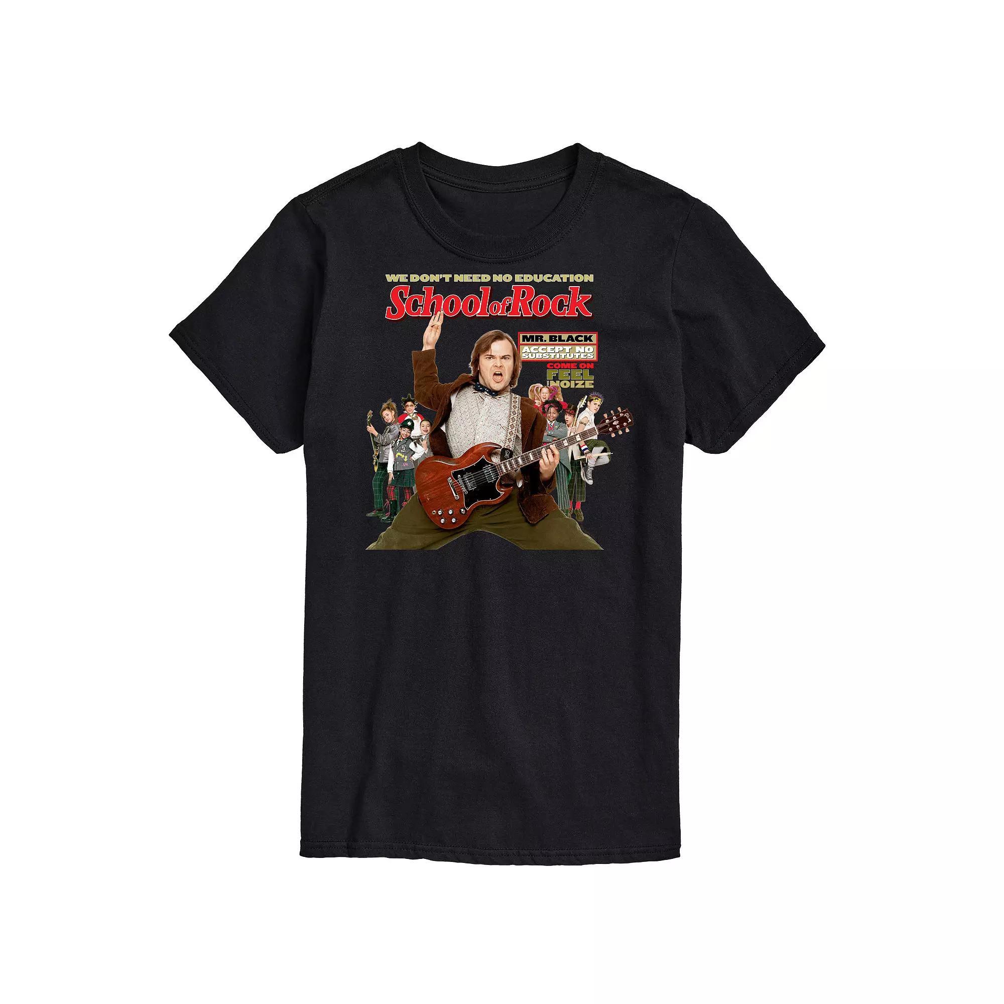 Big & Tall School of Rock Cover Graphic Tee, Mens Product Image