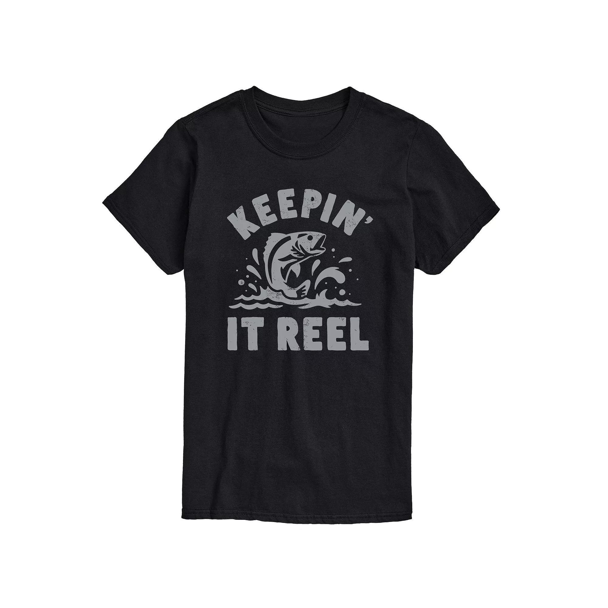 Big & Tall Keepin It Reel Graphic Tee, Mens Product Image