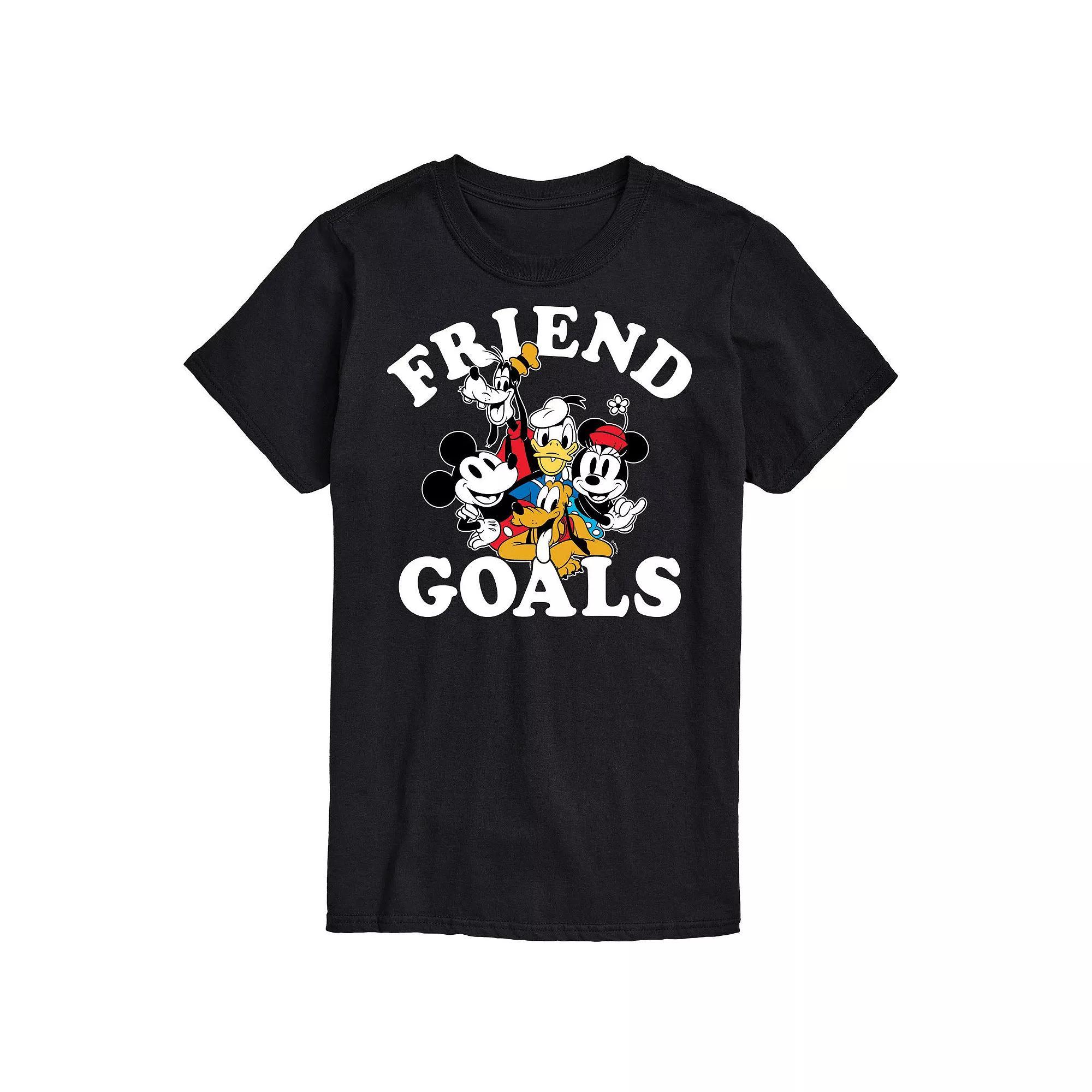 Disneys Mickey Mouse & Friends Big & Tall Friend Goals Graphic Tee, Mens Product Image