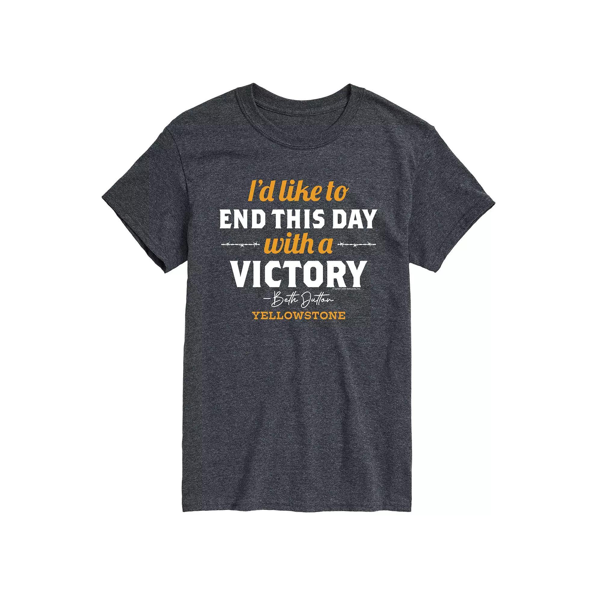 Big & Tall Yellowstone Victory Tee, Men's, Size: 4XB, Gray Product Image