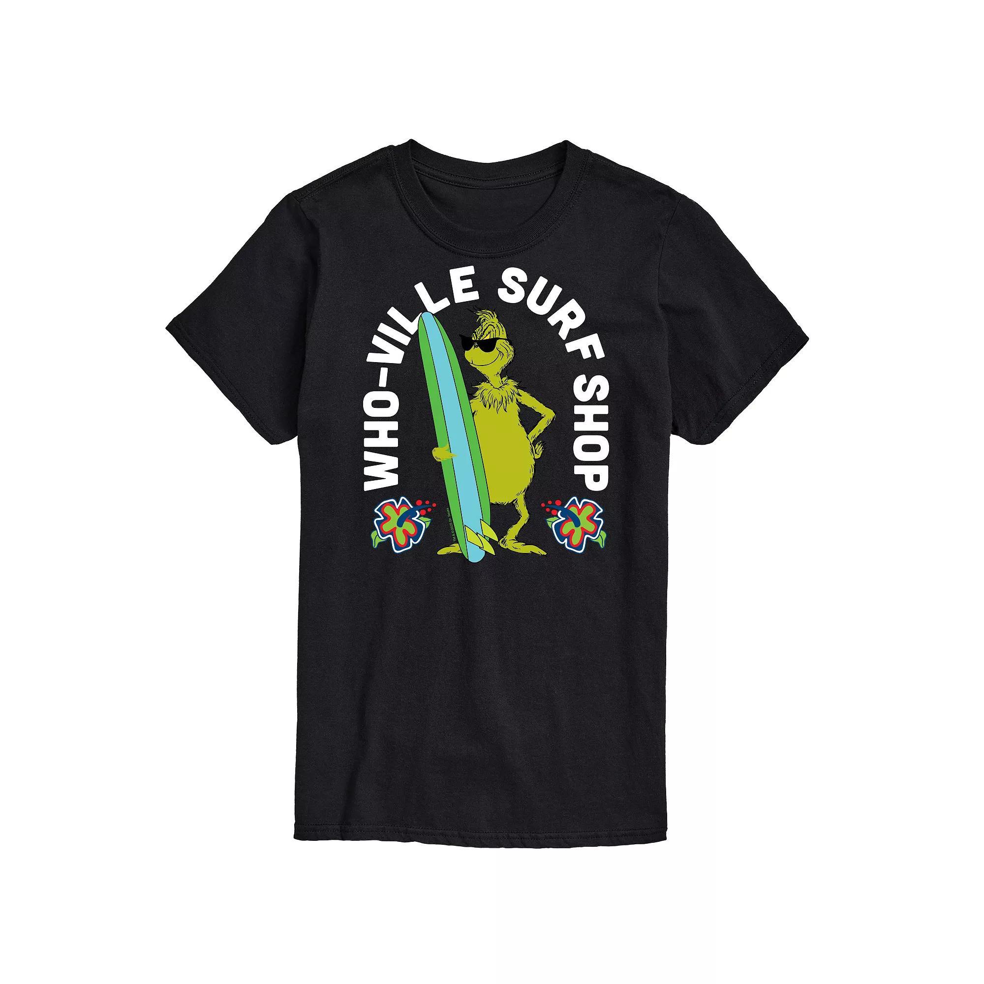 Big & Tall Dr. Seuss The Grinch Whoville Surf Shop Graphic Tee, Mens Product Image