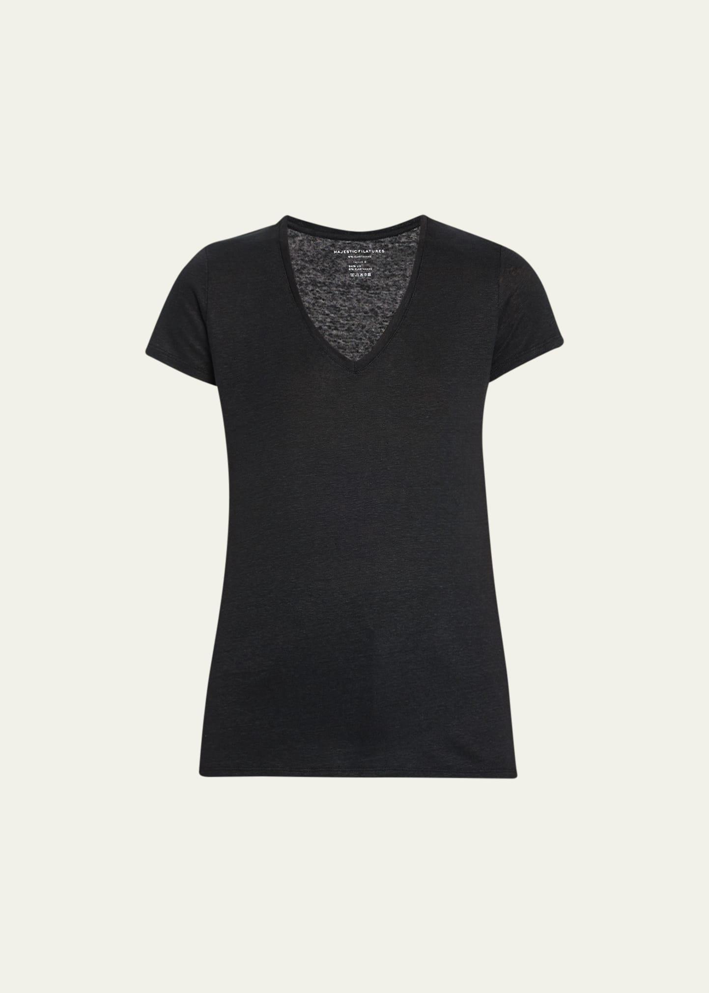 Majestic Filatures V Neck Tee Product Image