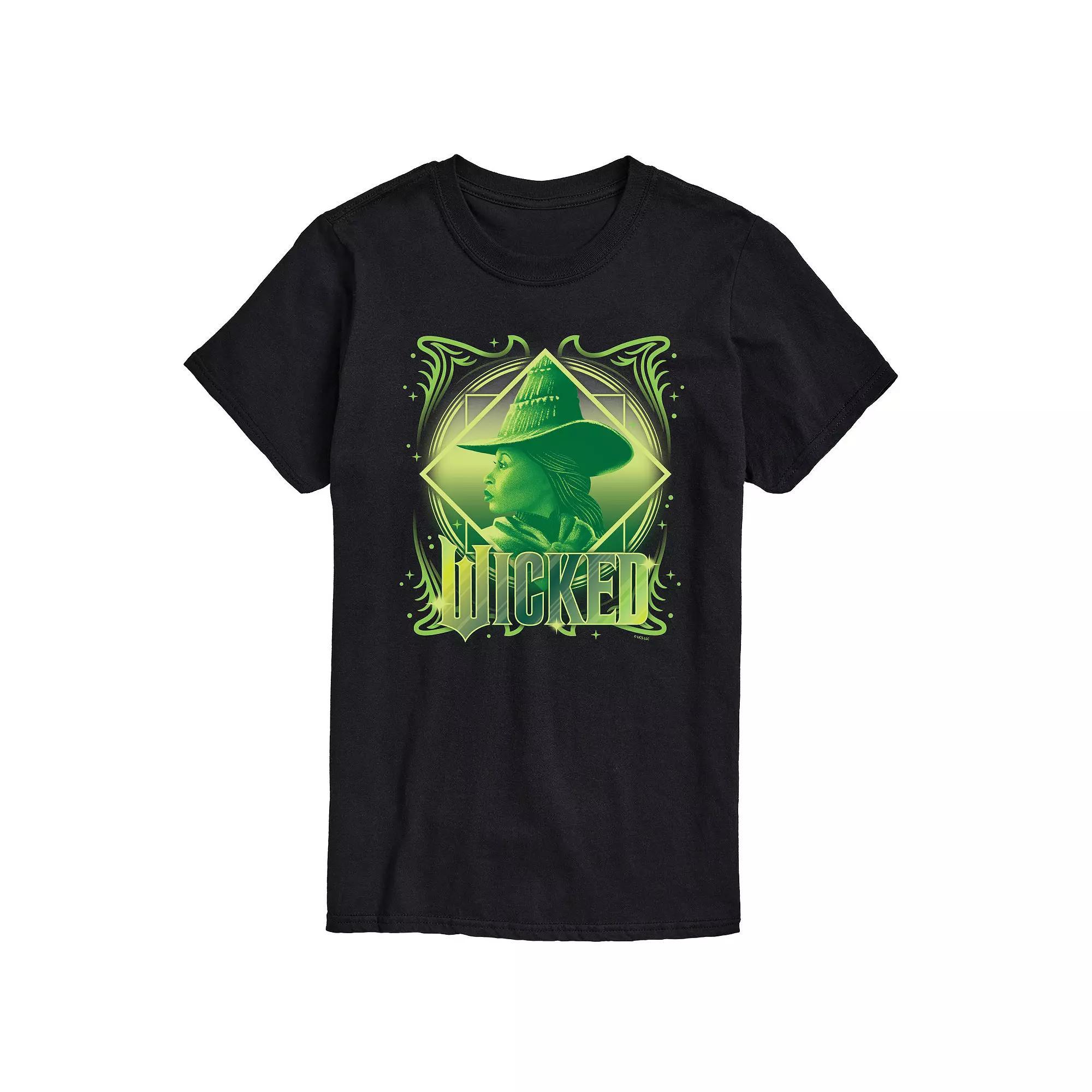 Big & Tall Wicked Elphaba Portrait Graphic Tee, Mens Product Image