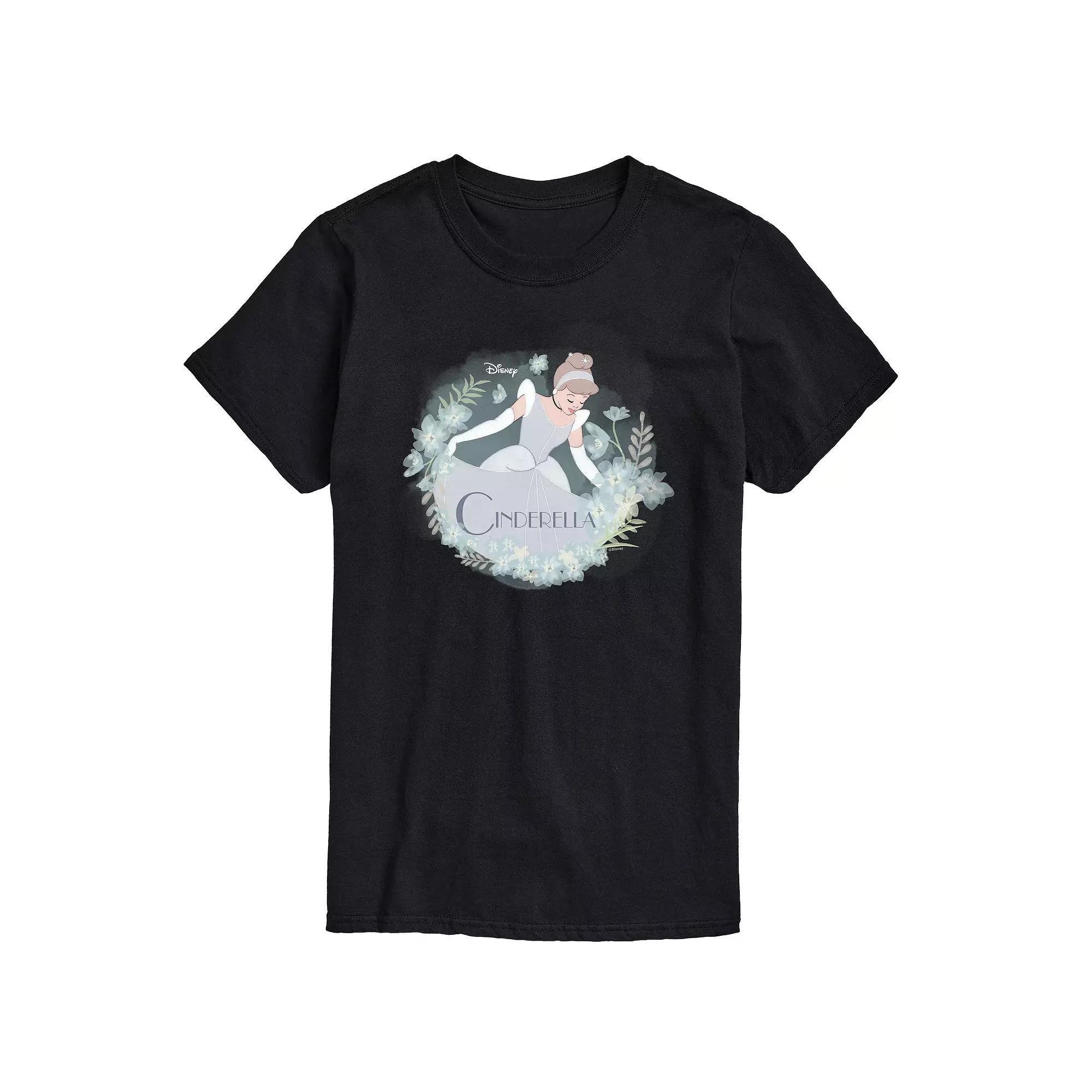 Disney Princess Big & Tall Cinderella Circle Graphic Tee, Mens Product Image
