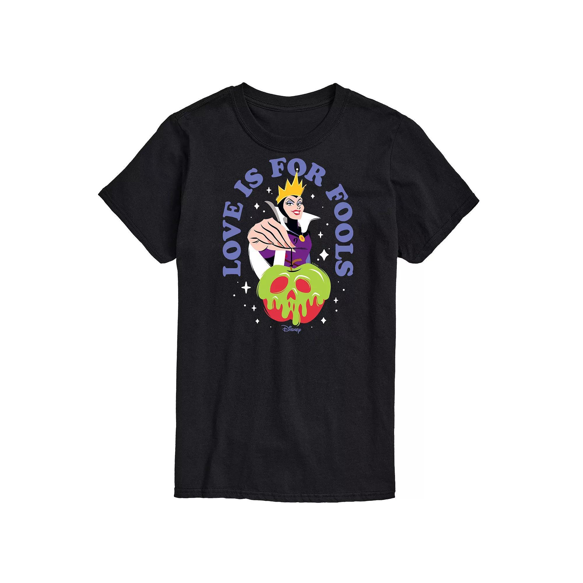Disney Villains Evil Queen Mens Love Is For Fools Graphic Tee Product Image