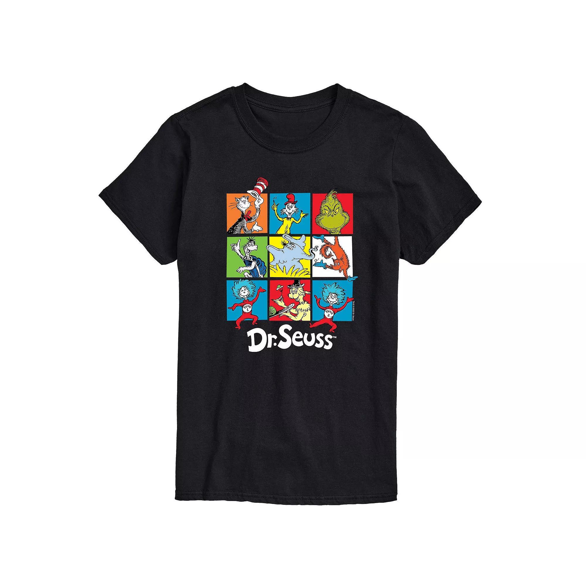 Big & Tall Dr Seuss Grid Tee, Mens Product Image