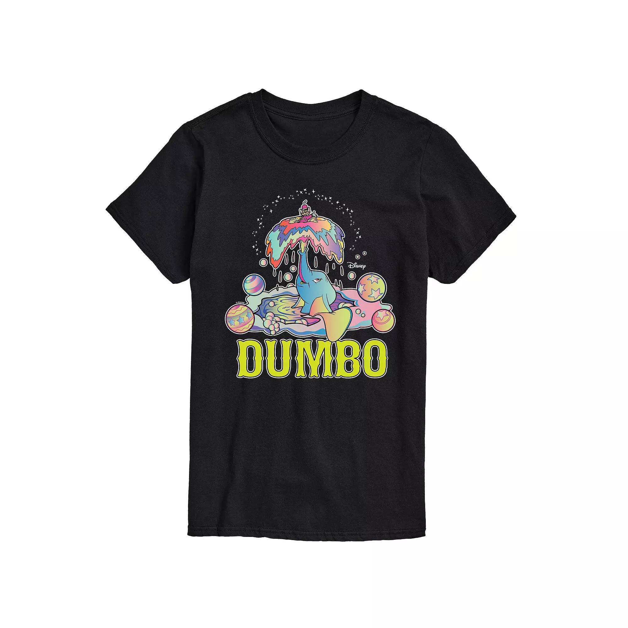 Disney's Dumbo Men's Psychedelic Graphic Tee, Size: Large, Black Product Image