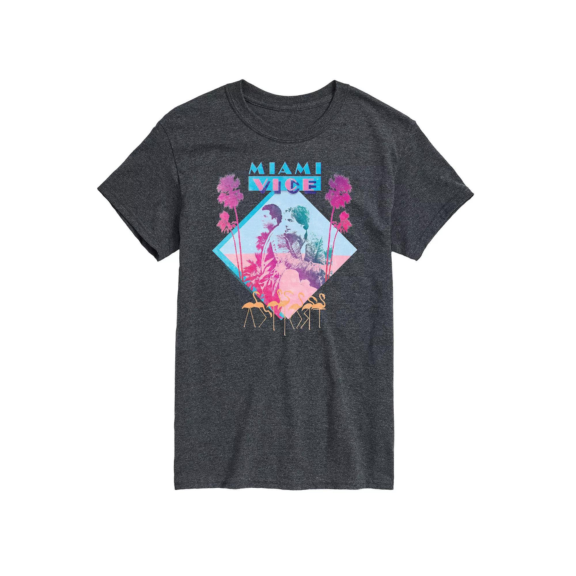 Big & Tall Miami Vice Graphic Tee, Mens Product Image