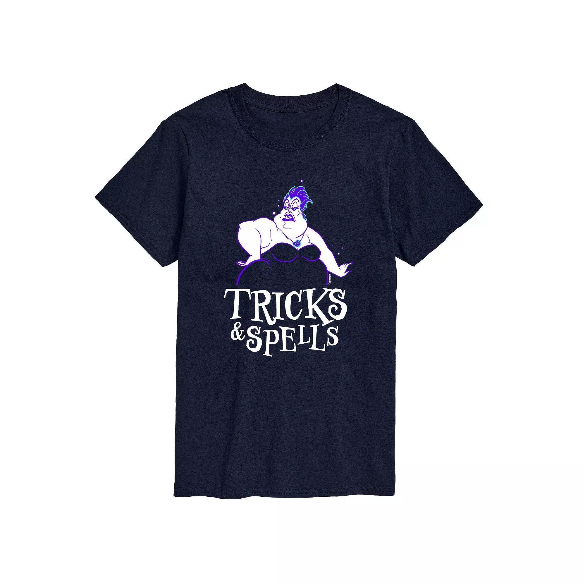 Disney Villains Little Mermaid Ursula Mens Tricks Spells Graphic Tee Blue Product Image