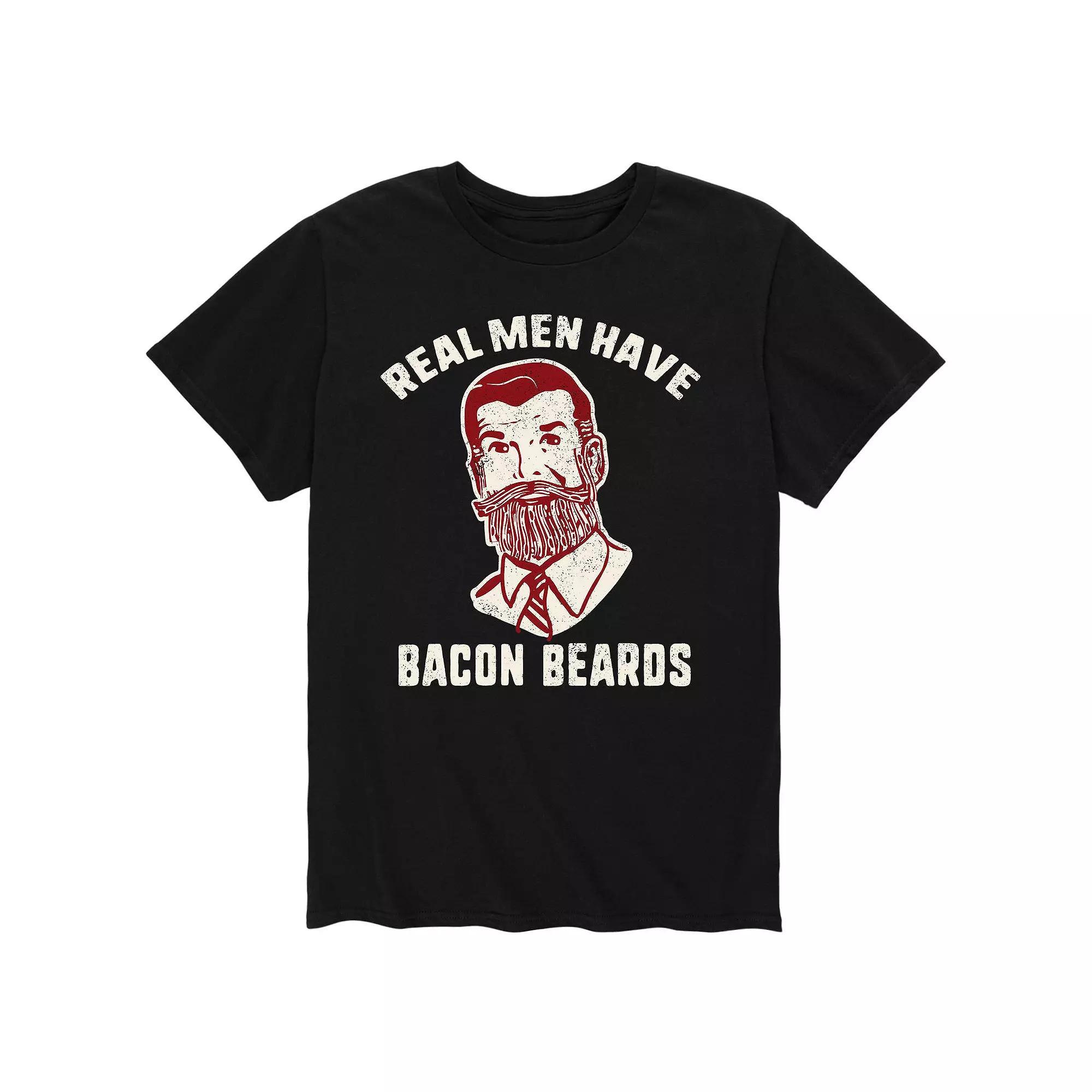 Mens Real Men Have Bacon Beard Tee Product Image
