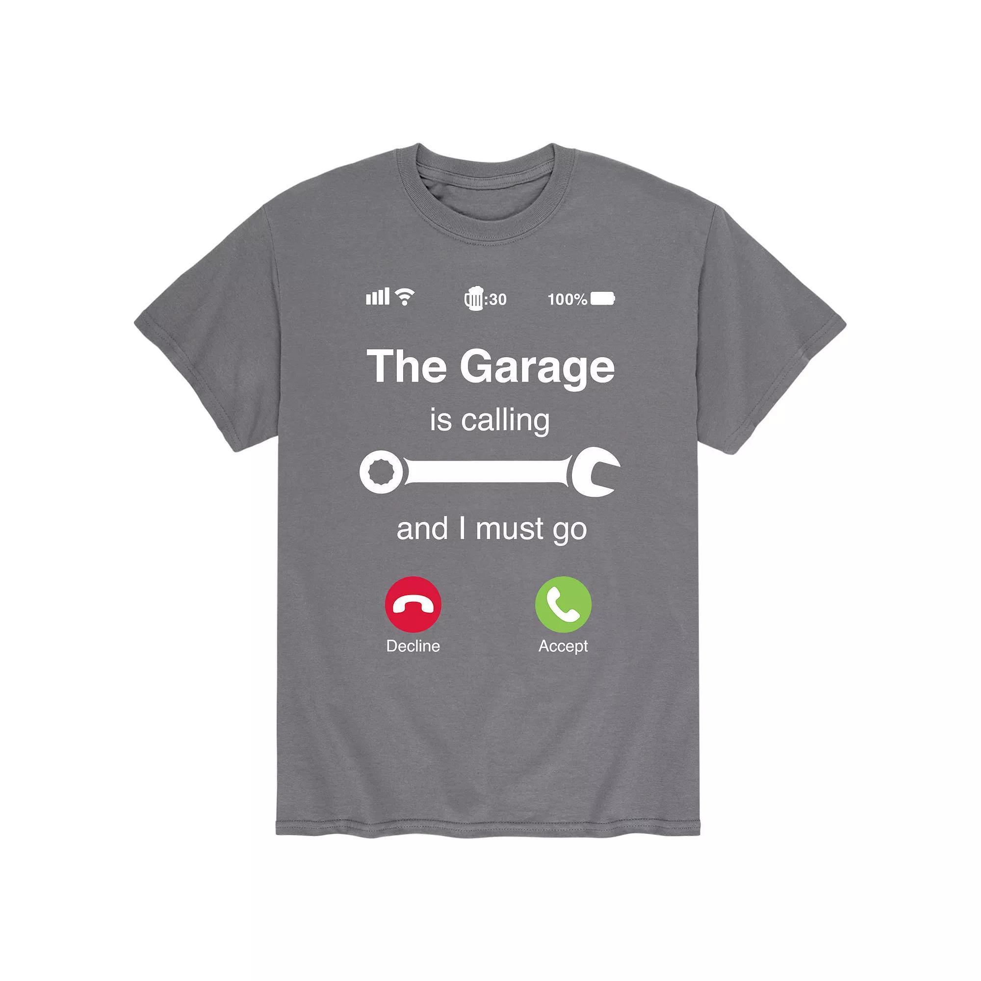 Mens The Garage Is Calling Tee Product Image