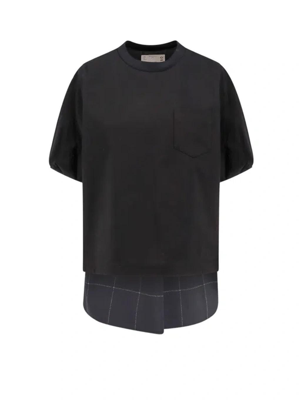 SACAI T-shirt In Black Product Image