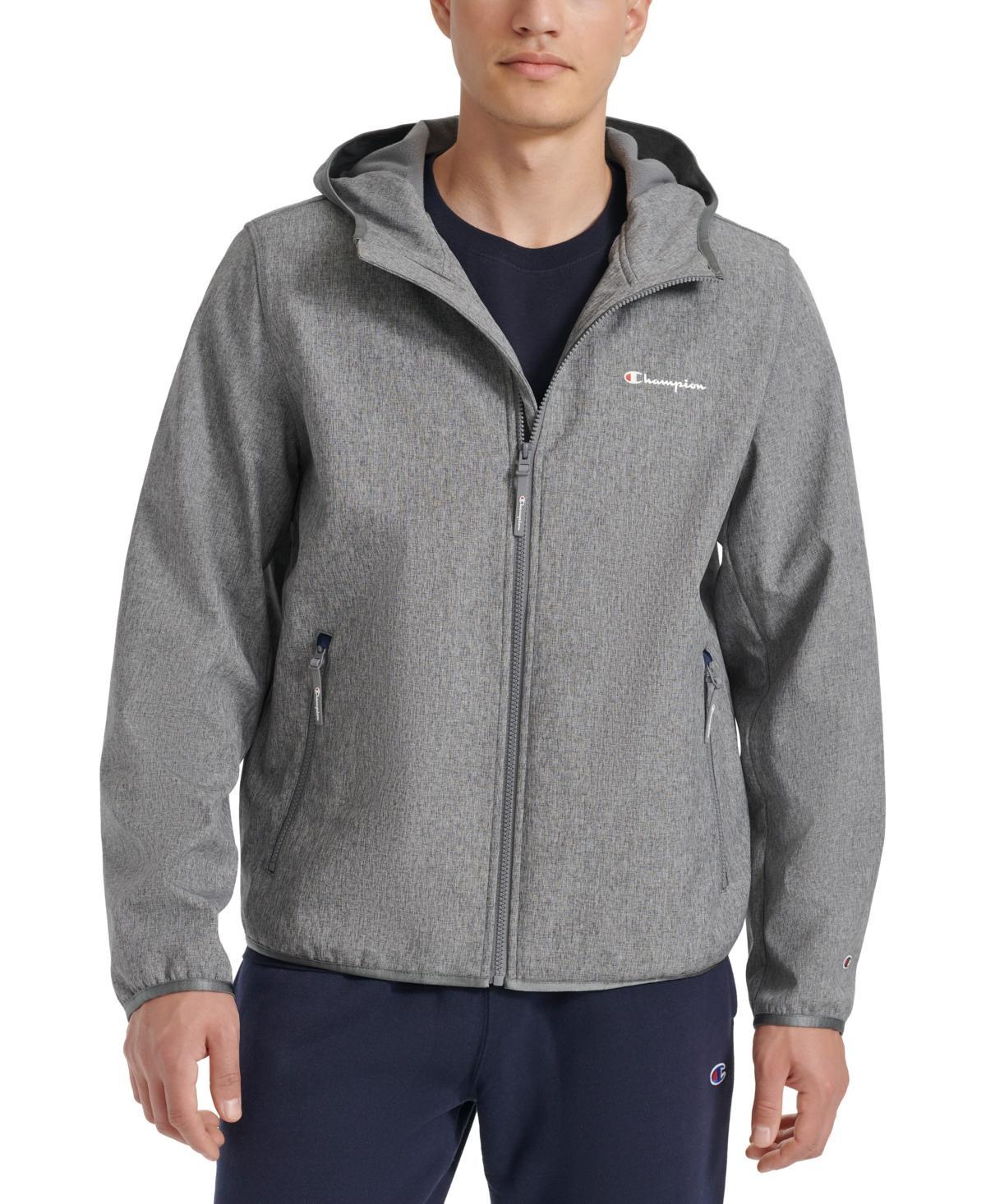 Men's Champion® Active Soft Shell Jacket With Hood, Size: Medium, Blue Product Image