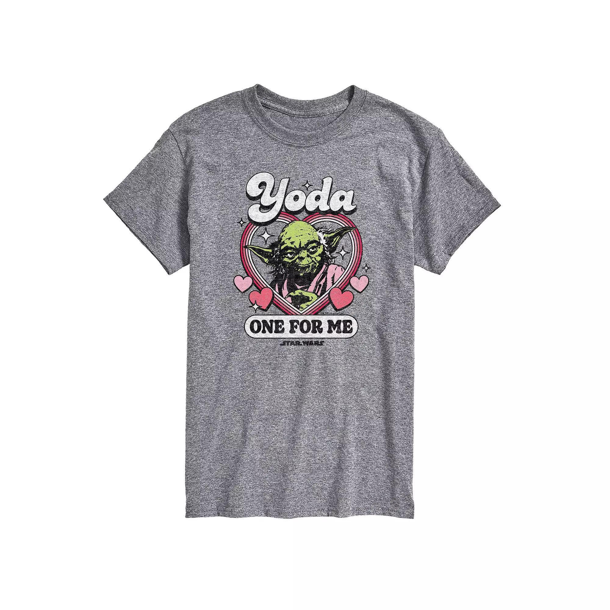 Big & Tall Star Wars Yoda One For Me Graphic Tee, Mens Grey Gray Product Image