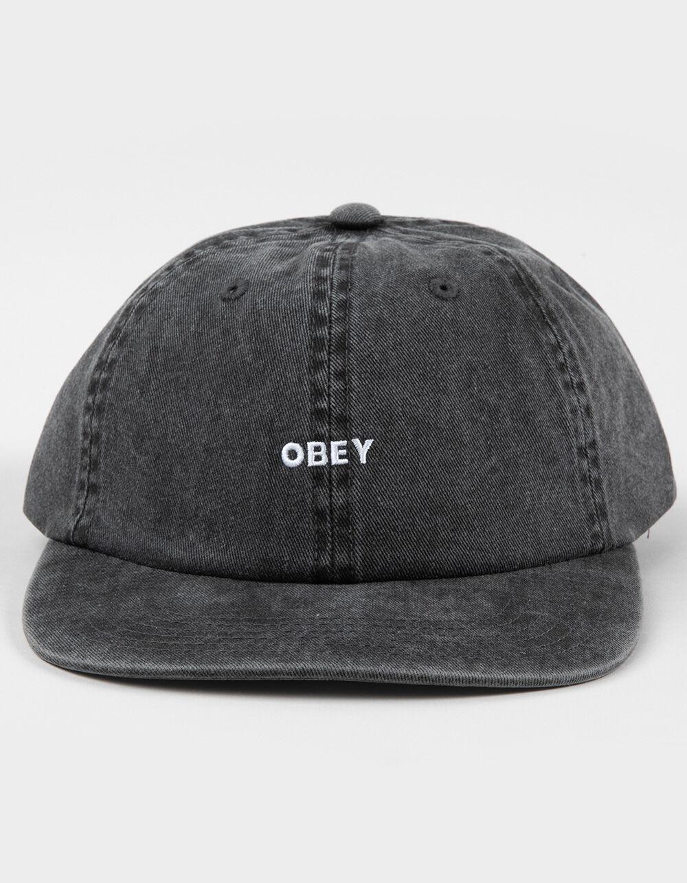OBEY Pigment Bold 6 Panel Strapback Hat - OLIVE Product Image