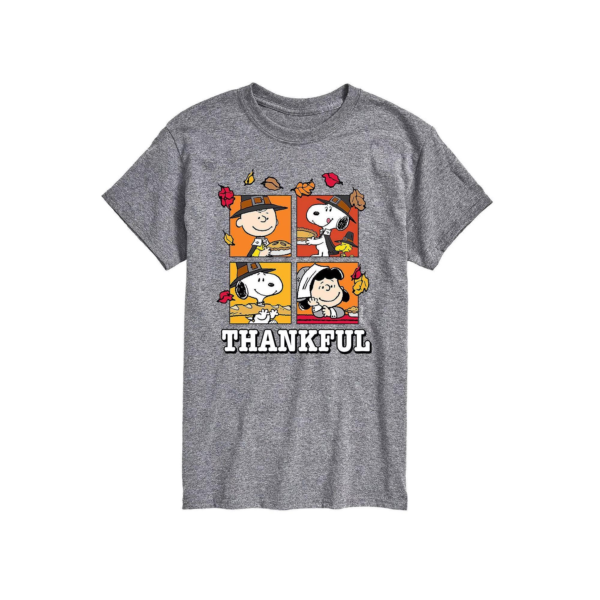 Big & Tall Peanuts Thankful Tee, Mens Product Image