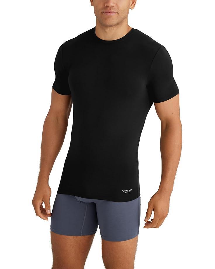 Second Skin Modal Crewneck Stay Tucked Undershirt 3-Pack Product Image