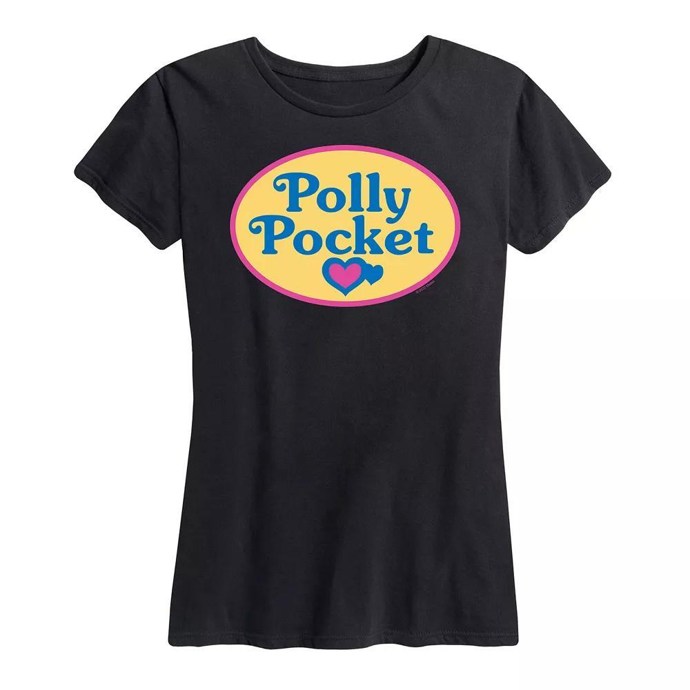 Womens Polly Pocket Color Logo Graphic Tee Blue Product Image