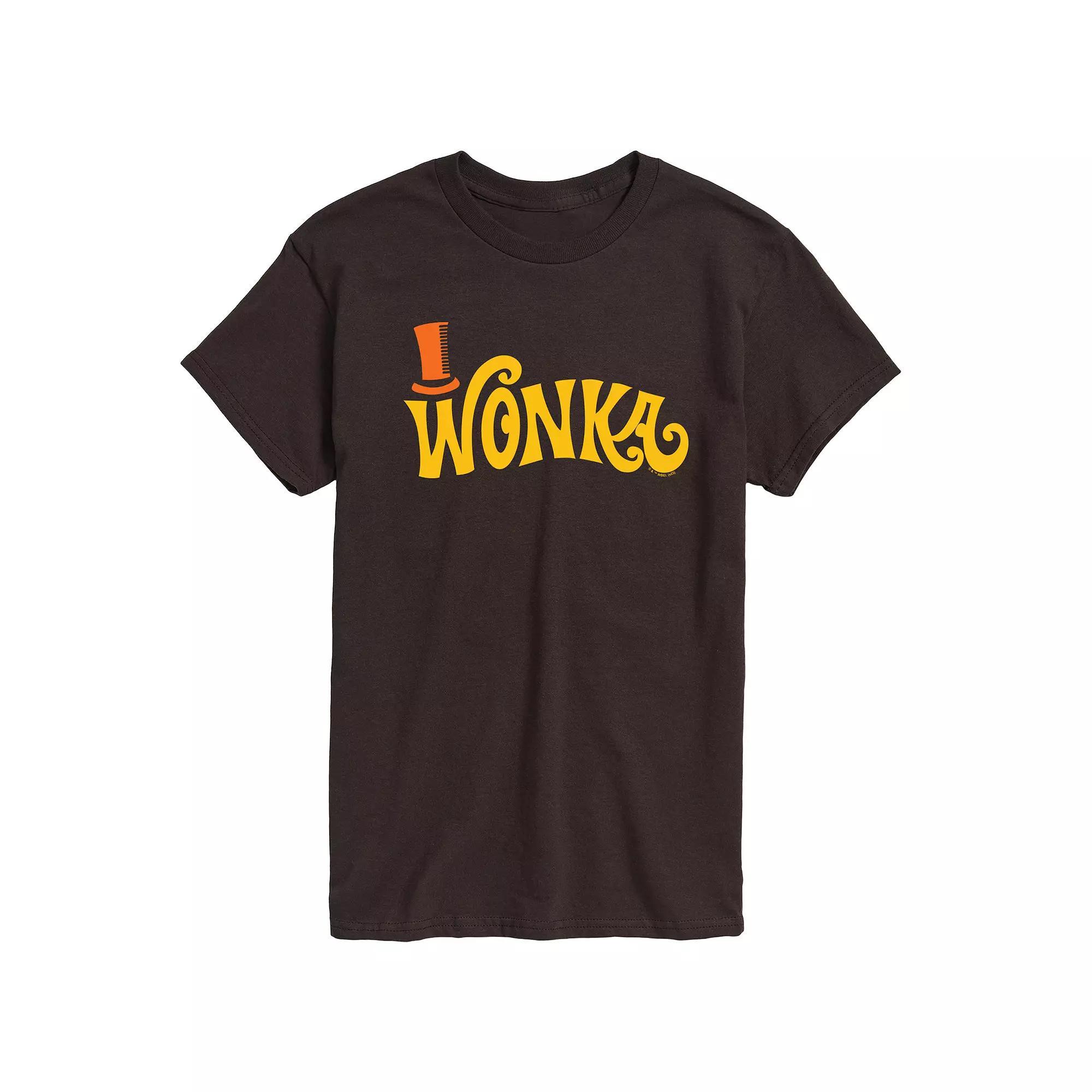Mens Willy Wonka Retro Willy Wonka Logo Graphic Tee Product Image