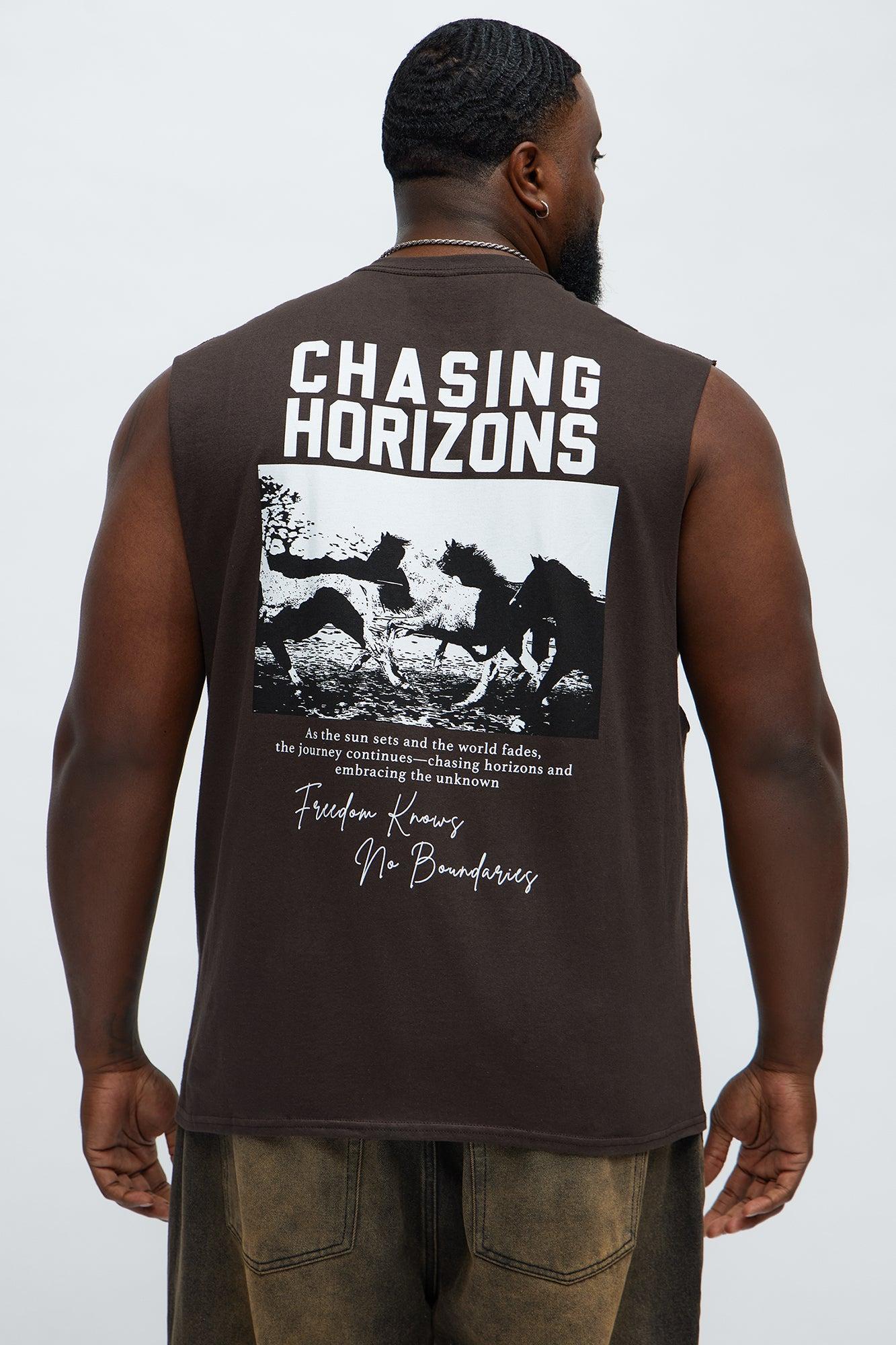 Chasing Horizons Muscle Tee - Brown Male Product Image