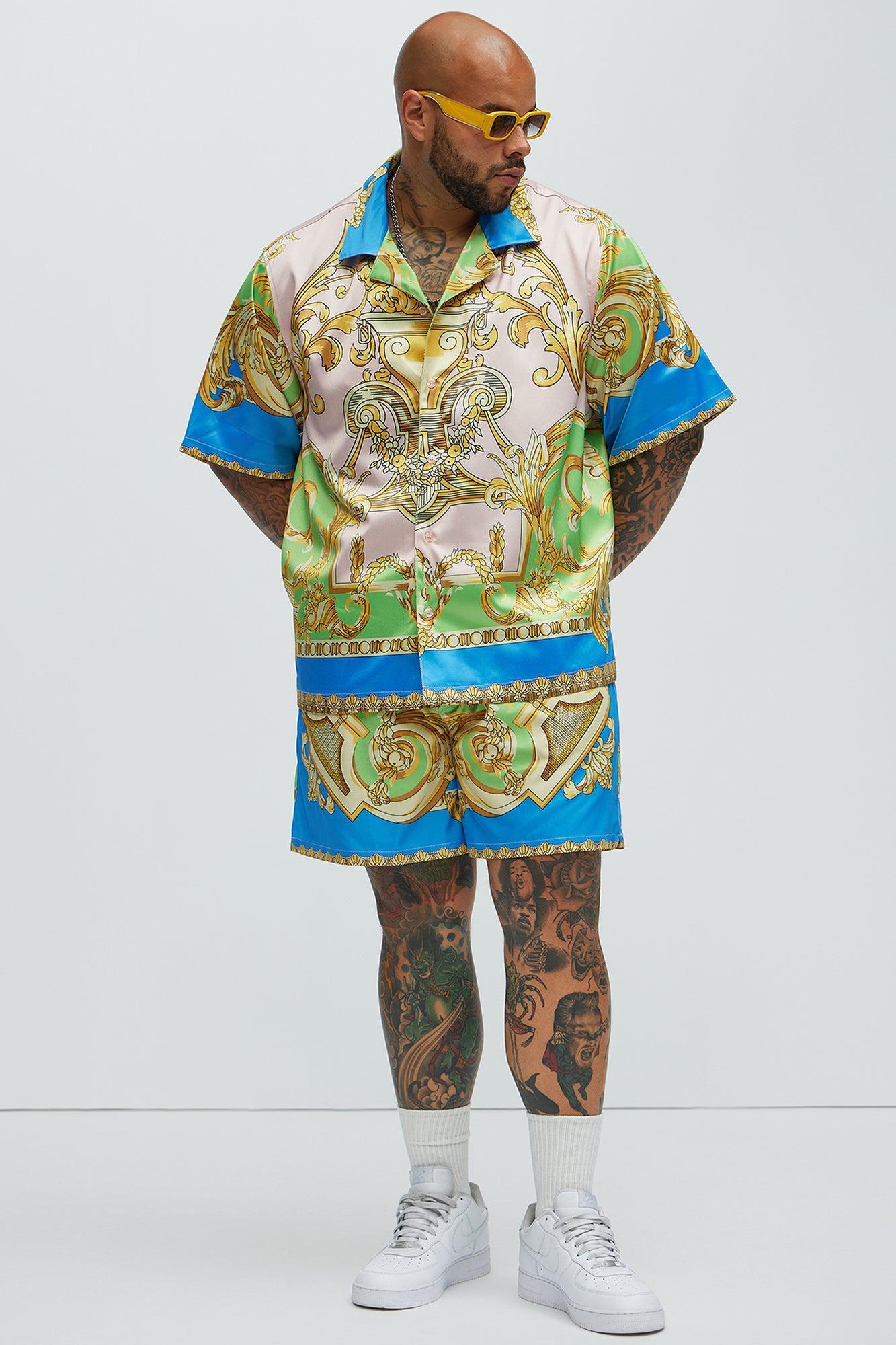 Tivoli Baroque Swim Mid Trunk - Multi Color Product Image