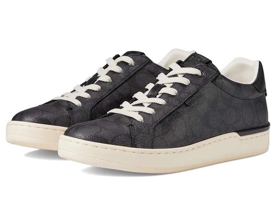 COACH Lowline C Logo Print Canvas Sneakers Product Image