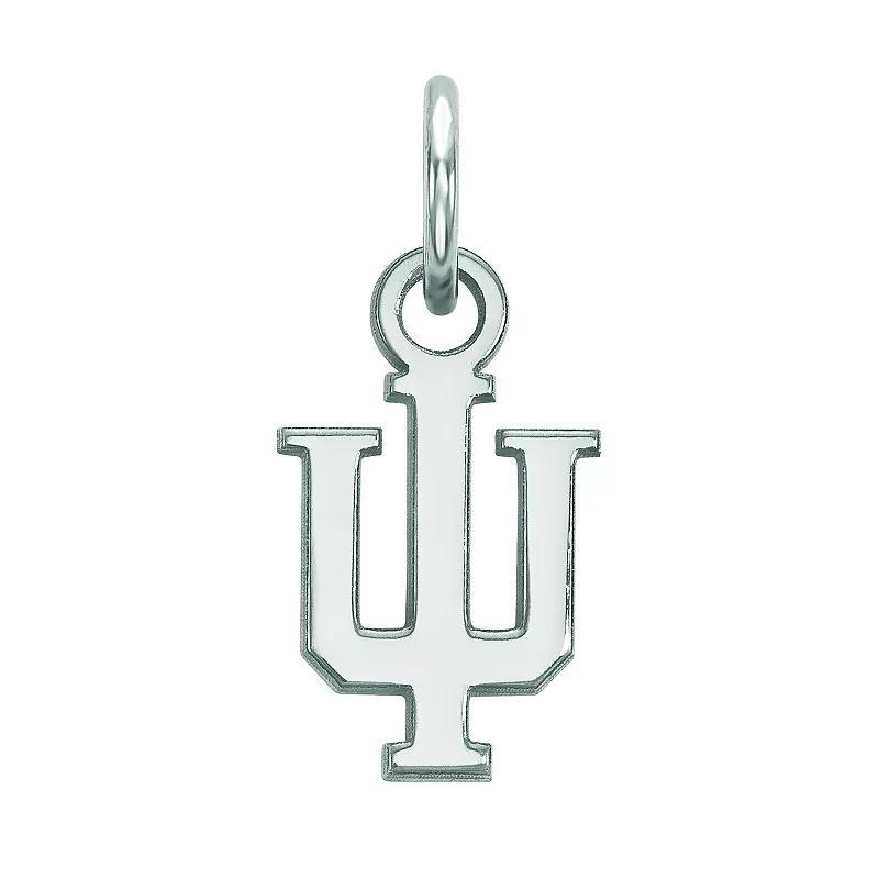 LogoArt Sterling Silver Rhodium Plated Indiana Hoosiers Pendant, Women's, Size: 15 mm, Sterling Plated Product Image