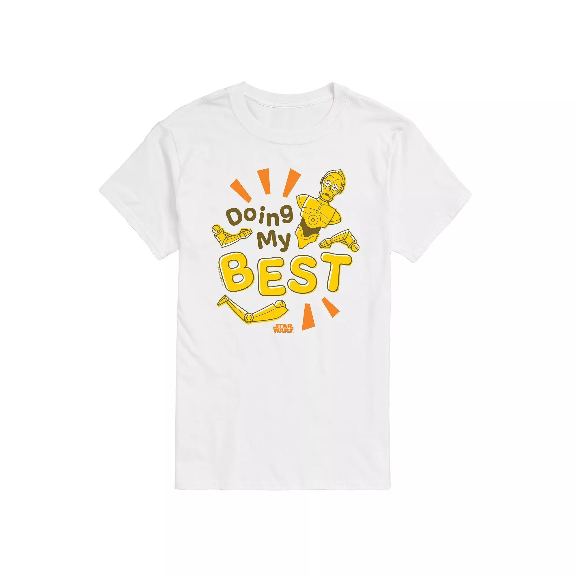 Big & Tall Star Wars C-3PO Doing My Best Graphic Tee, Mens Product Image