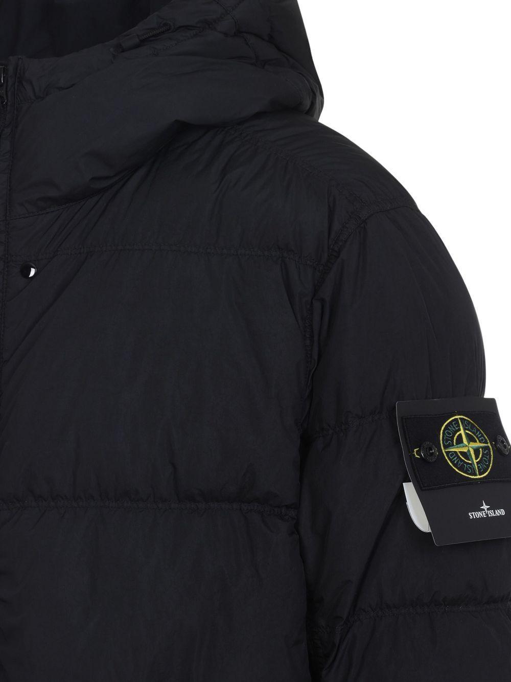 compass-appliqué padded jacket Product Image