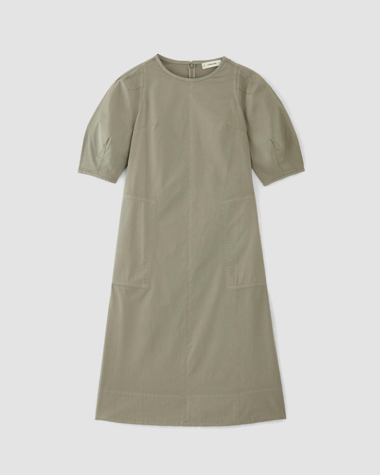 The Short-Sleeve Puff Midi Dress Product Image