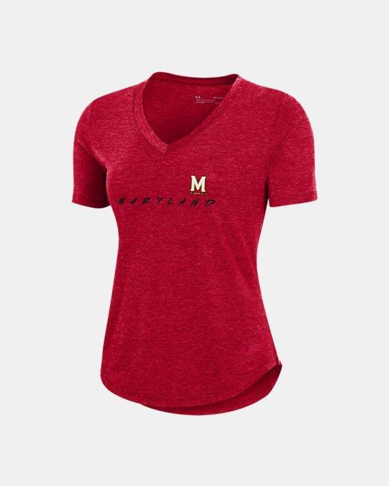 Women's UA Breezy Jersey Collegiate V-Neck T-Shirt Product Image