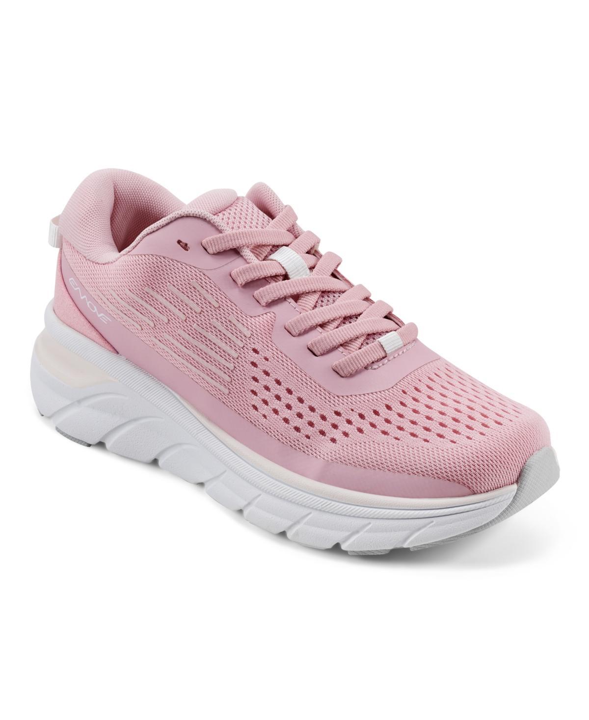 Easy Spirit Women's Mel EMOVE Lace-Up Sneakers, Size: 6.5 Wide, Black Product Image