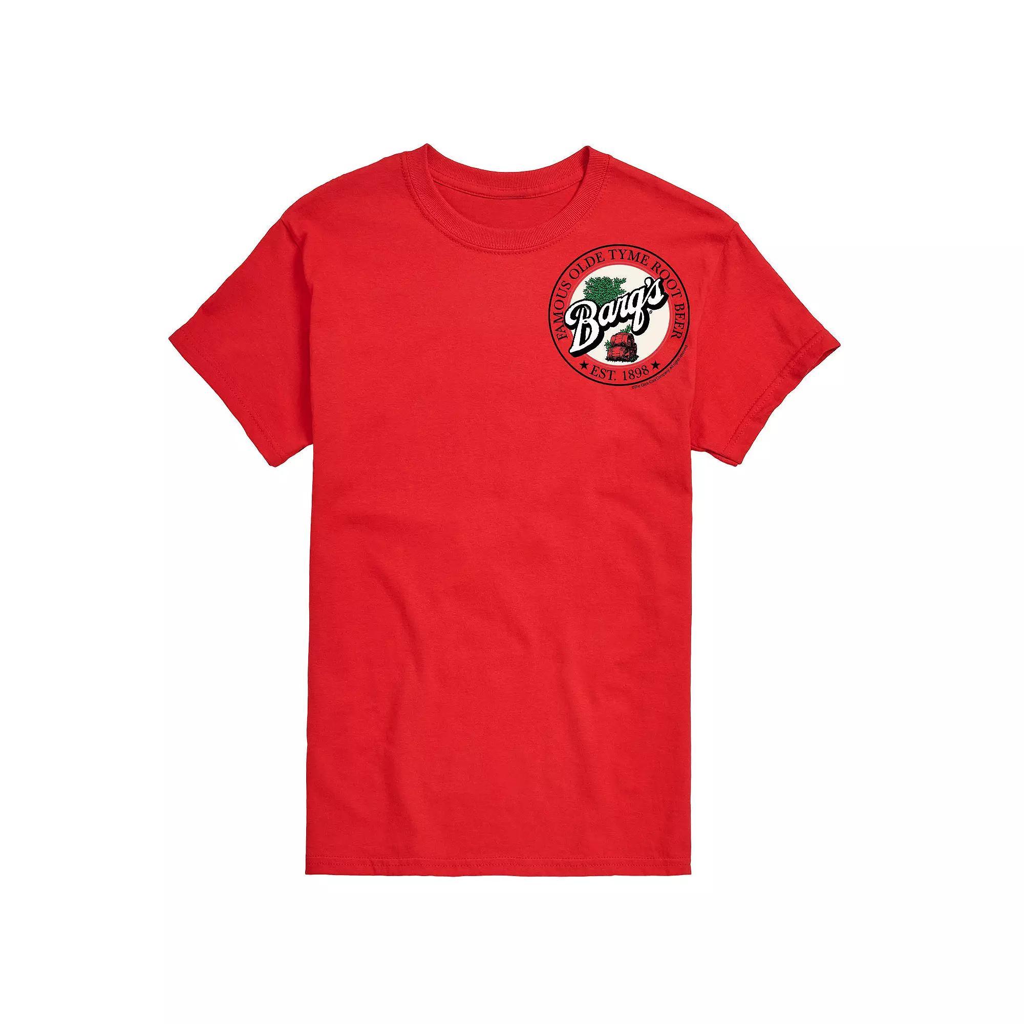 Mens Barqs Root Beer Graphic Tee Grey Gray Product Image