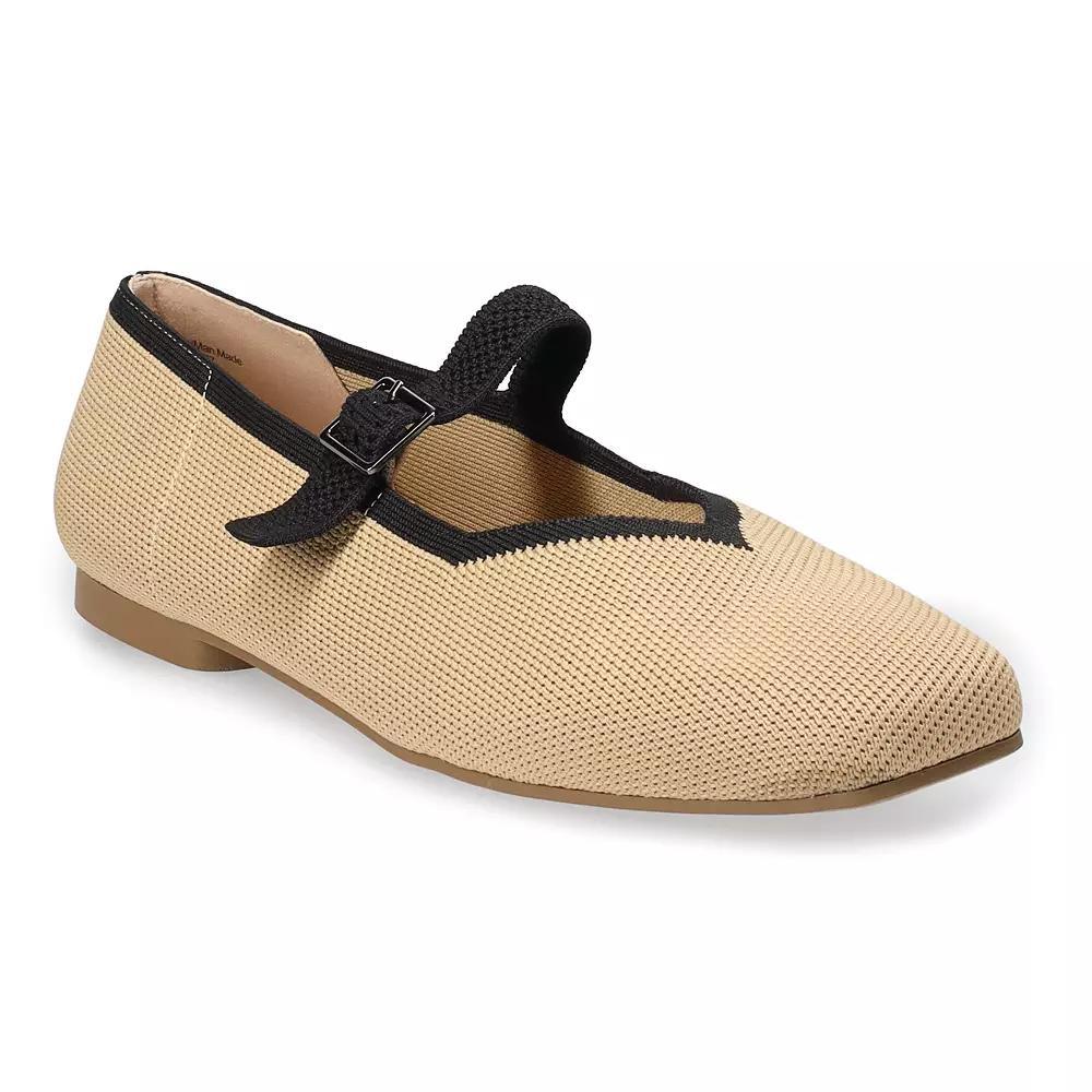 Croft & Barrow Square Toe Women's Mary Janes, Size: 9, Brown Product Image