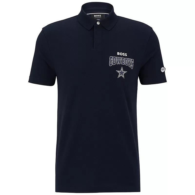 Men's BOSS X NFL  Black/White Las Vegas Raiders Punter Polo, Size: 2XL, Lvr Black Product Image