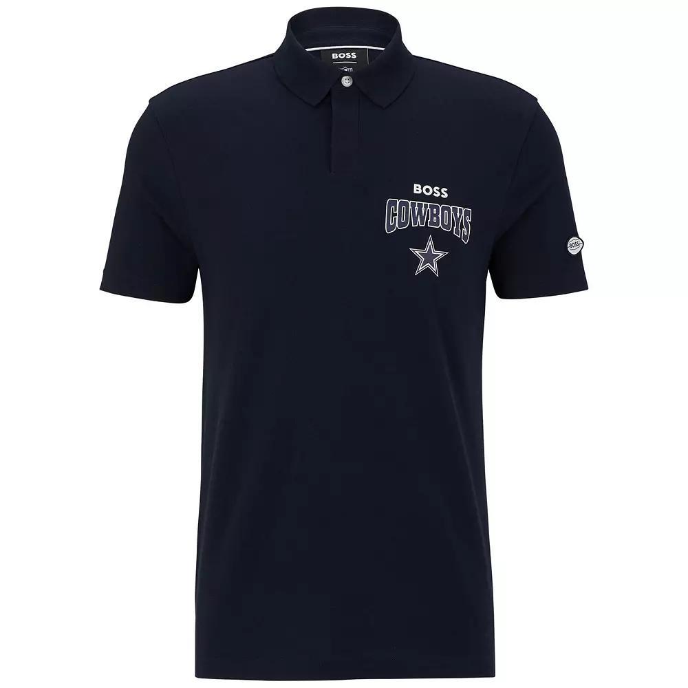 Men's BOSS X NFL  Black/White Las Vegas Raiders Punter Polo, Size: 2XL, Lvr Black Product Image