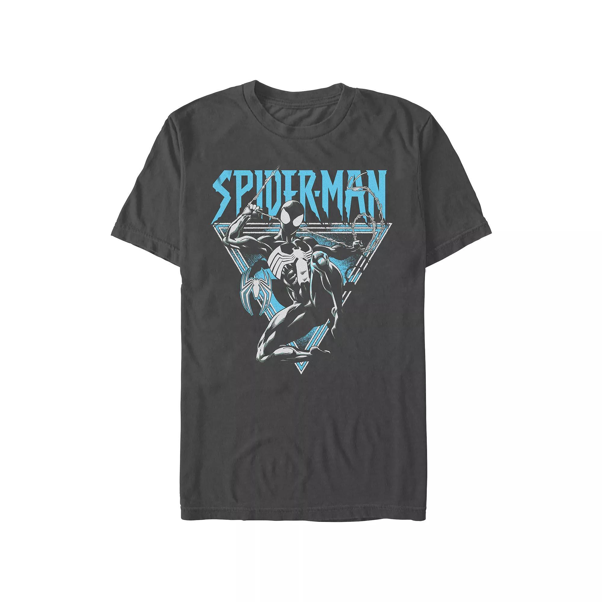 Men's Spider-Man Dark Spider Suit Graphic Tee, Size: Medium, Grey Product Image