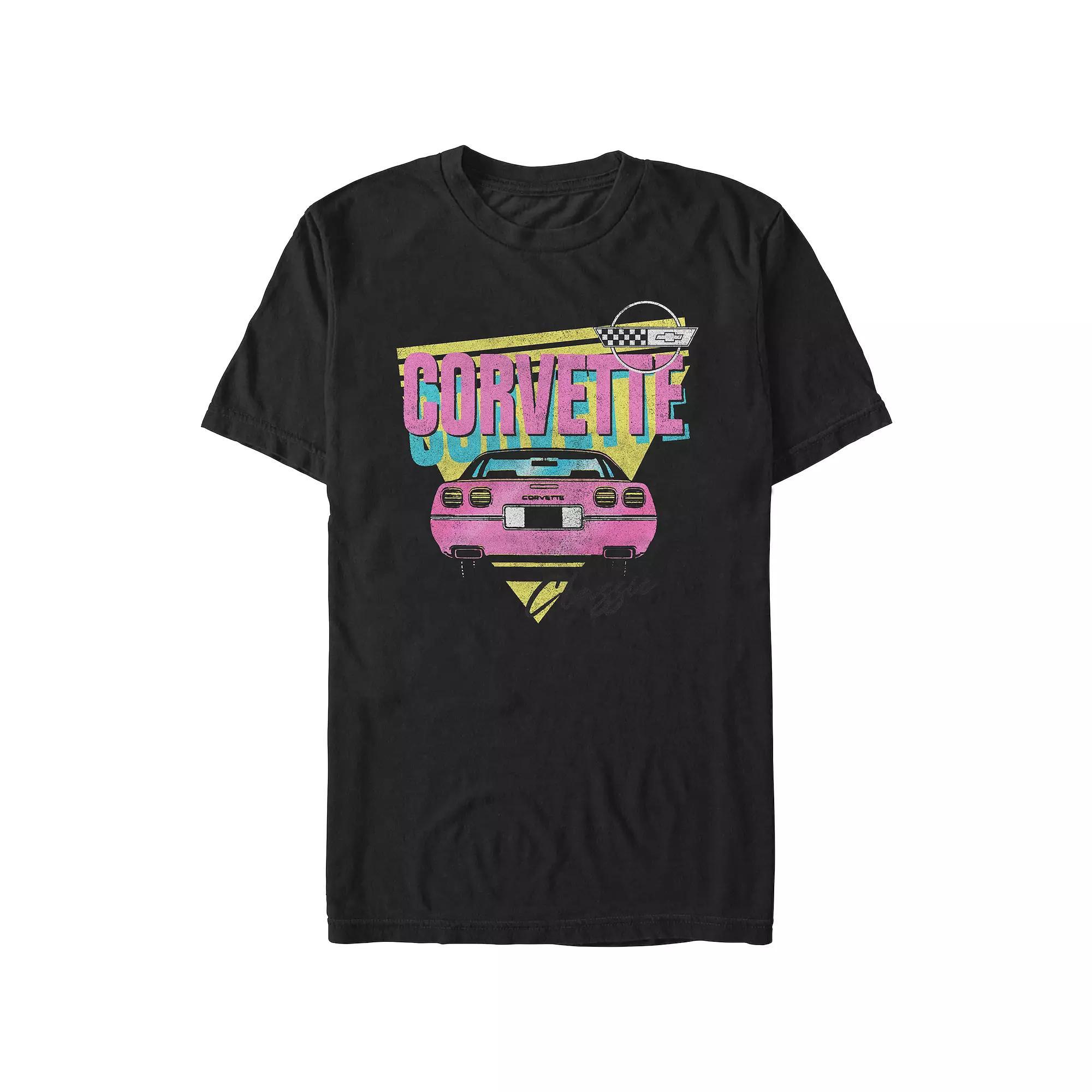 Mens Corvette Pop Colors Graphic Tee Product Image
