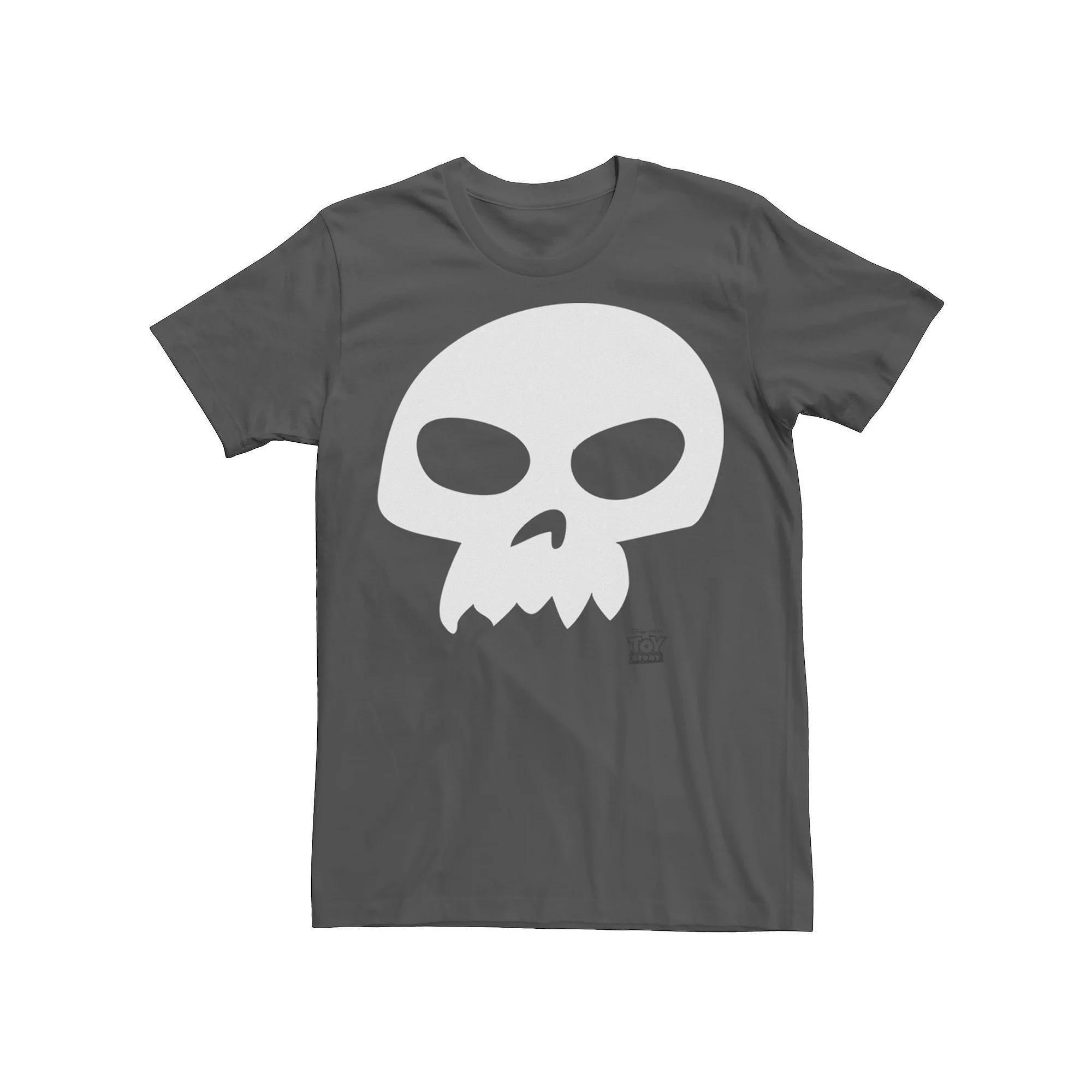 Disney / Pixar's Toy Story Sid Men's Skull Costume Tee, Size: Medium, Grey Product Image
