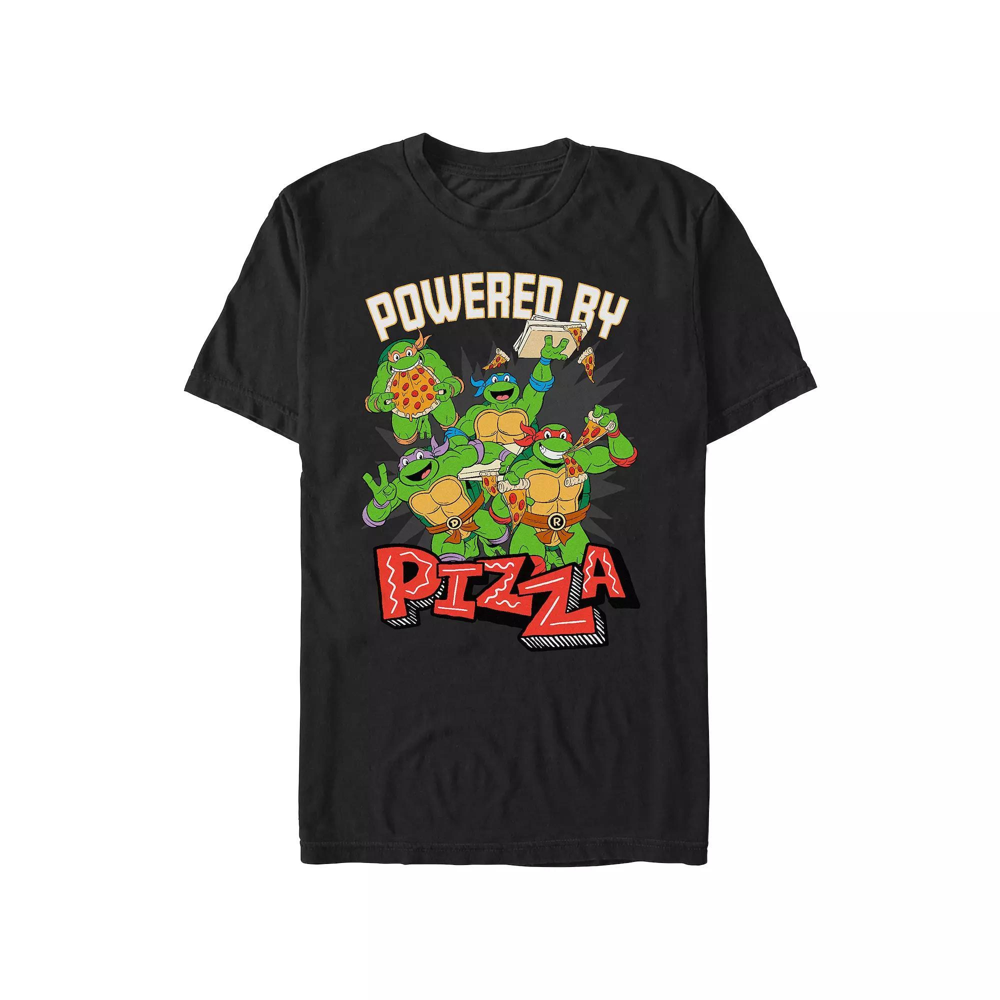 Mens Teenage Mutant Ninja Turtles Powered By Pizza Graphic Tee Product Image